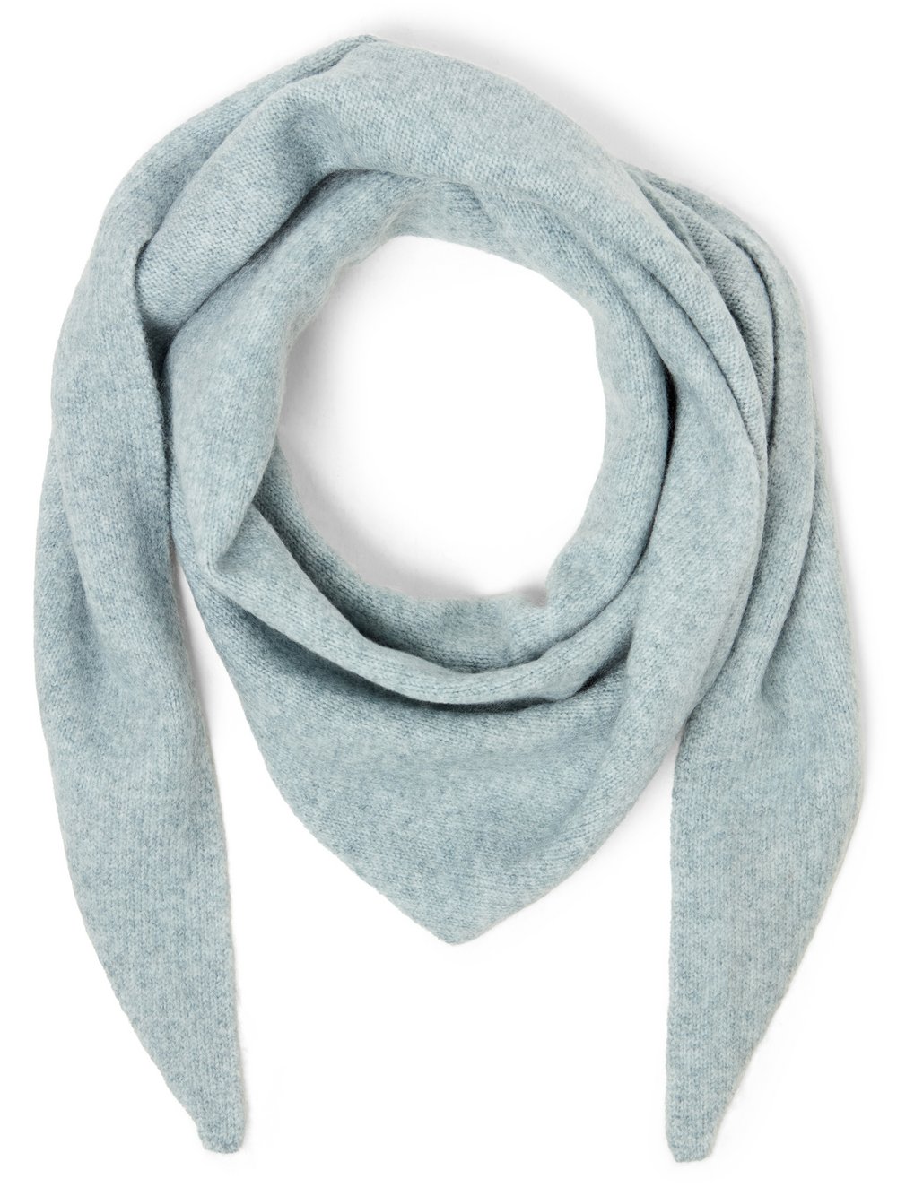 VAN GRAAF Opus Damen Hellgrau Dreiecksschal Mit Wollanteil Grau, One Size