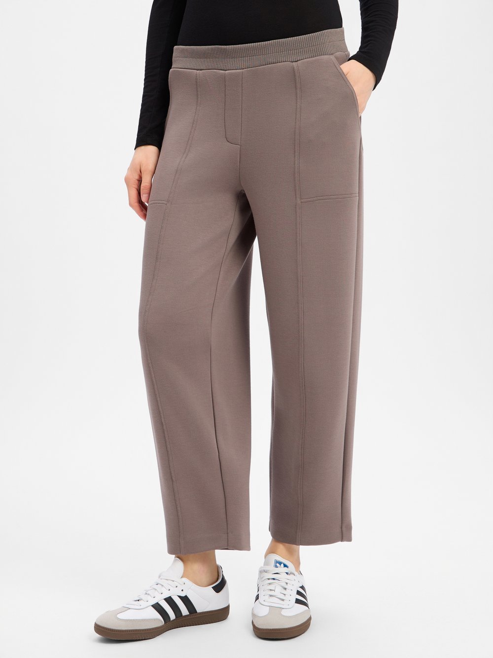 VAN GRAAF Opus Damen Taupe Sweathose Viskose Mehrfarbig, Größe 36
