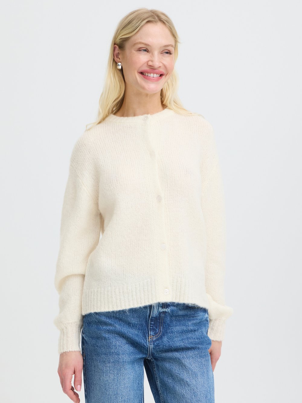 B.young Damen Blanc Strickjacke, Otia - Bild 3