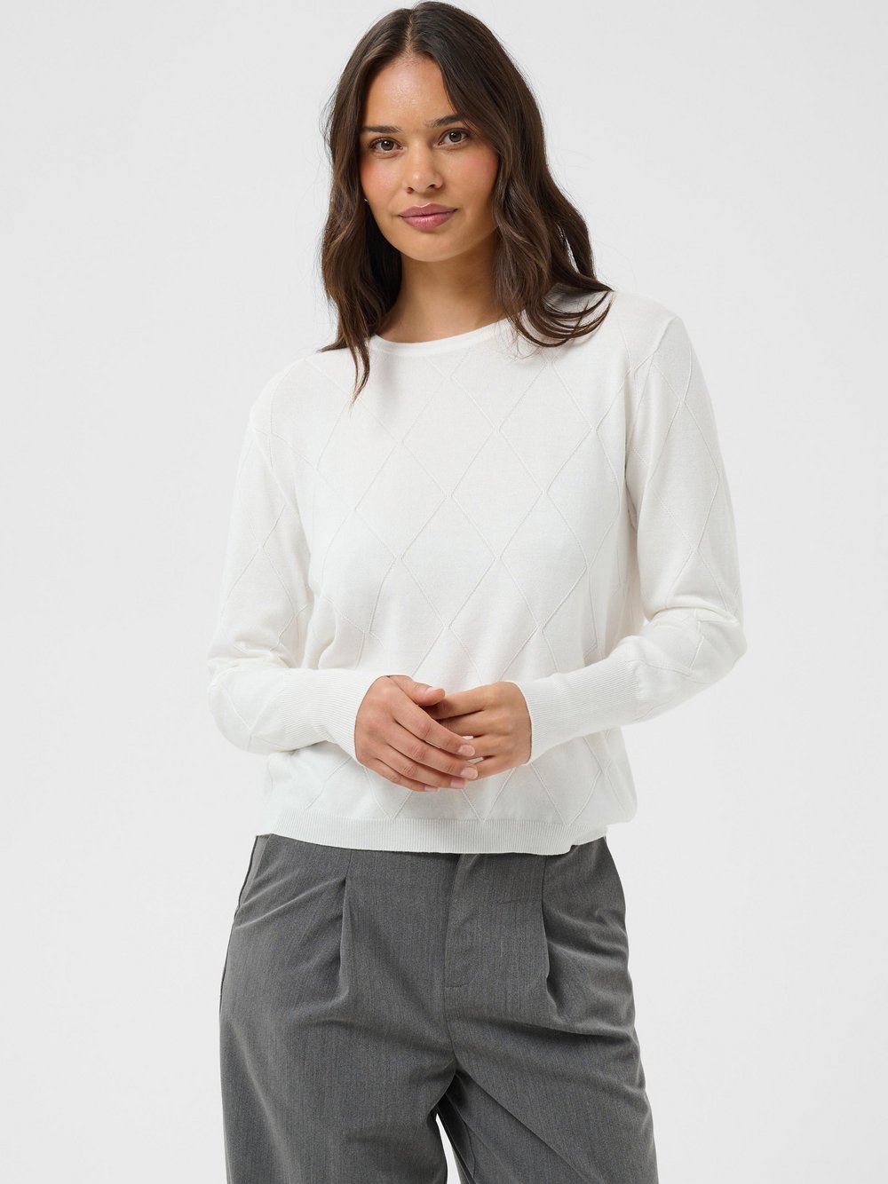 Kaffe , Damen, Strickwaren, Weiß, 2XL - Bild 3