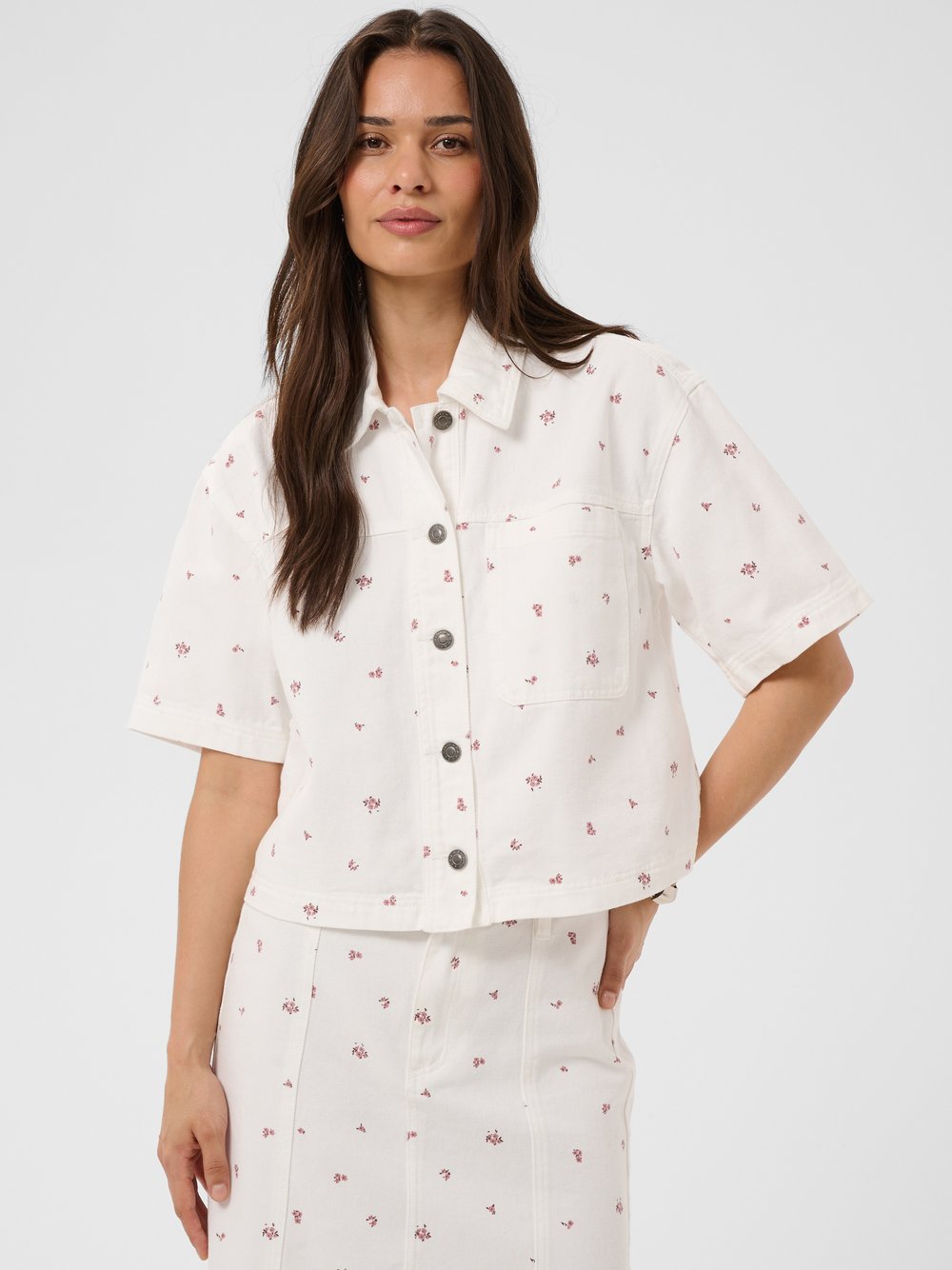 Kaffe Damen Blanc Hemd Kaflora - Bild 2