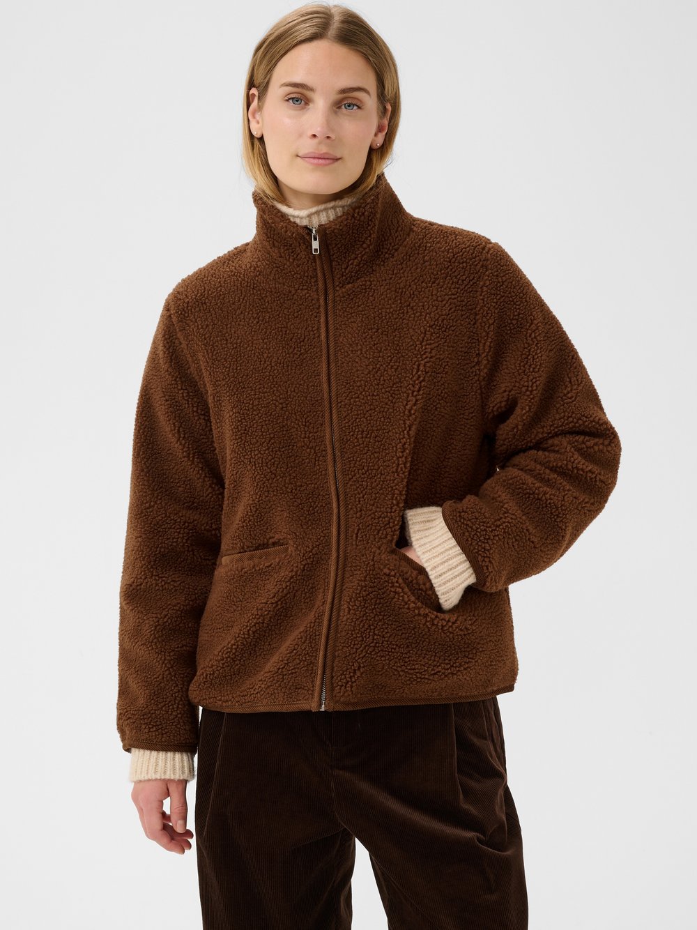 Part Two - Fleecejacke - Sport - Damen - Braun - L - Bild 3