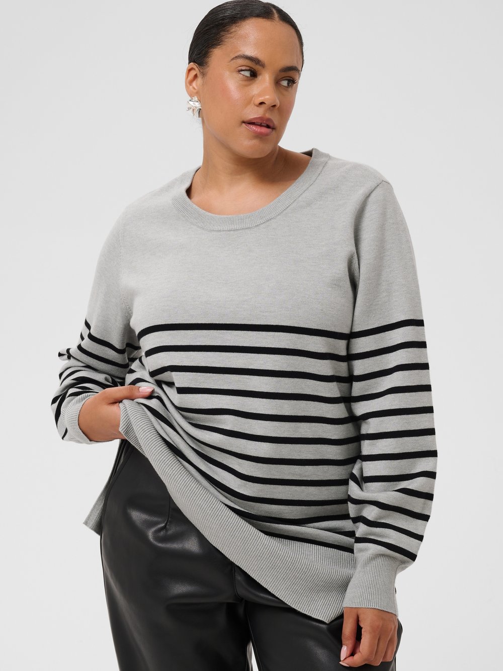 Kaffe Curve Damen Gris Pullover Liona - Bild 3
