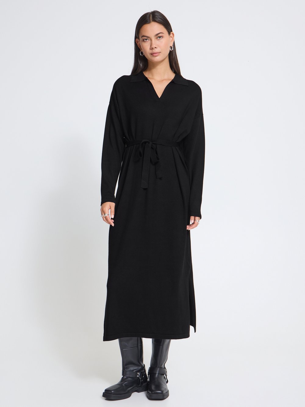 Ichi Damen Noir Kleid Luls 2 - Bild 5