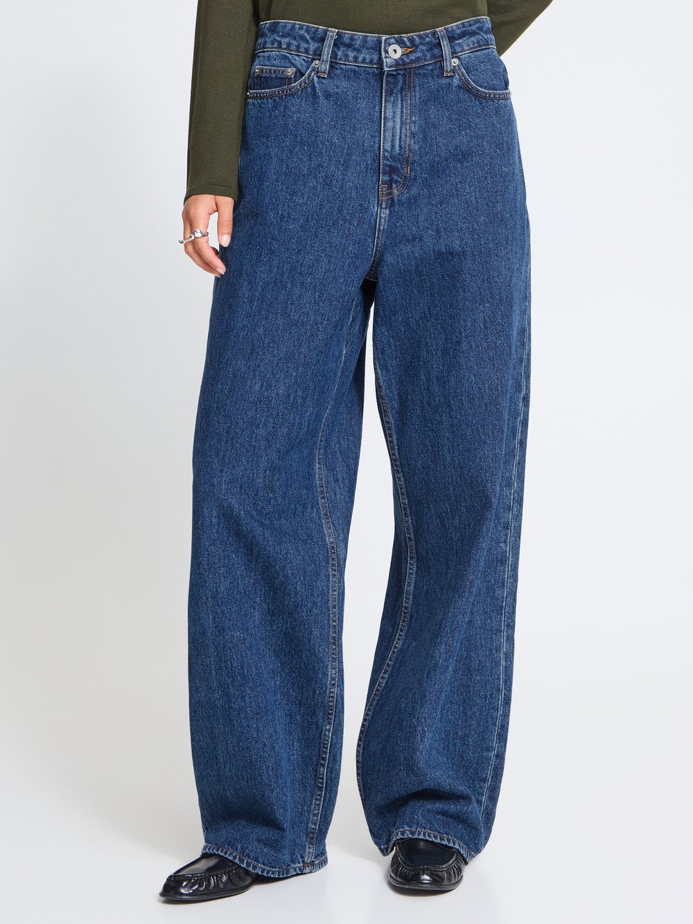 Ichi Damen Bleu Relaxed Jeans Julia - Bild 4