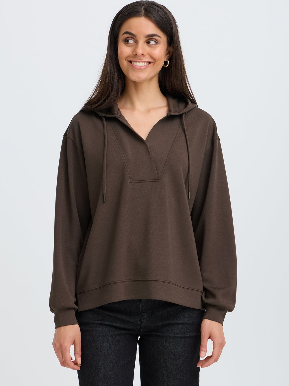 Fransa Damen Marron Sweatshirt Aurora 23 - Bild 3