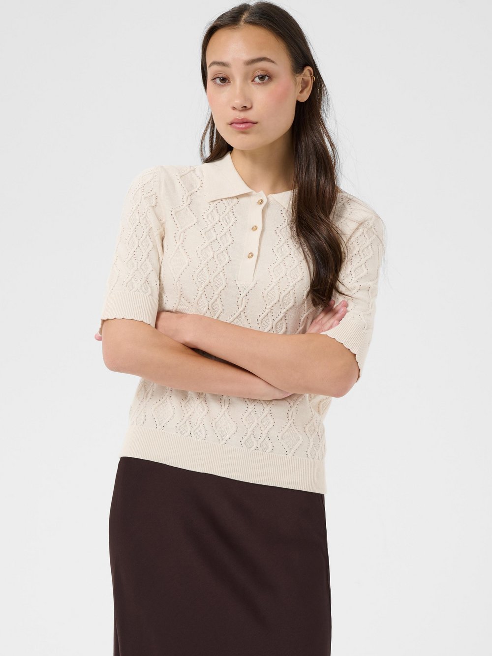 Part Two - Ciniapw Pullover - Tops - Damen - Beige - M - Bild 3