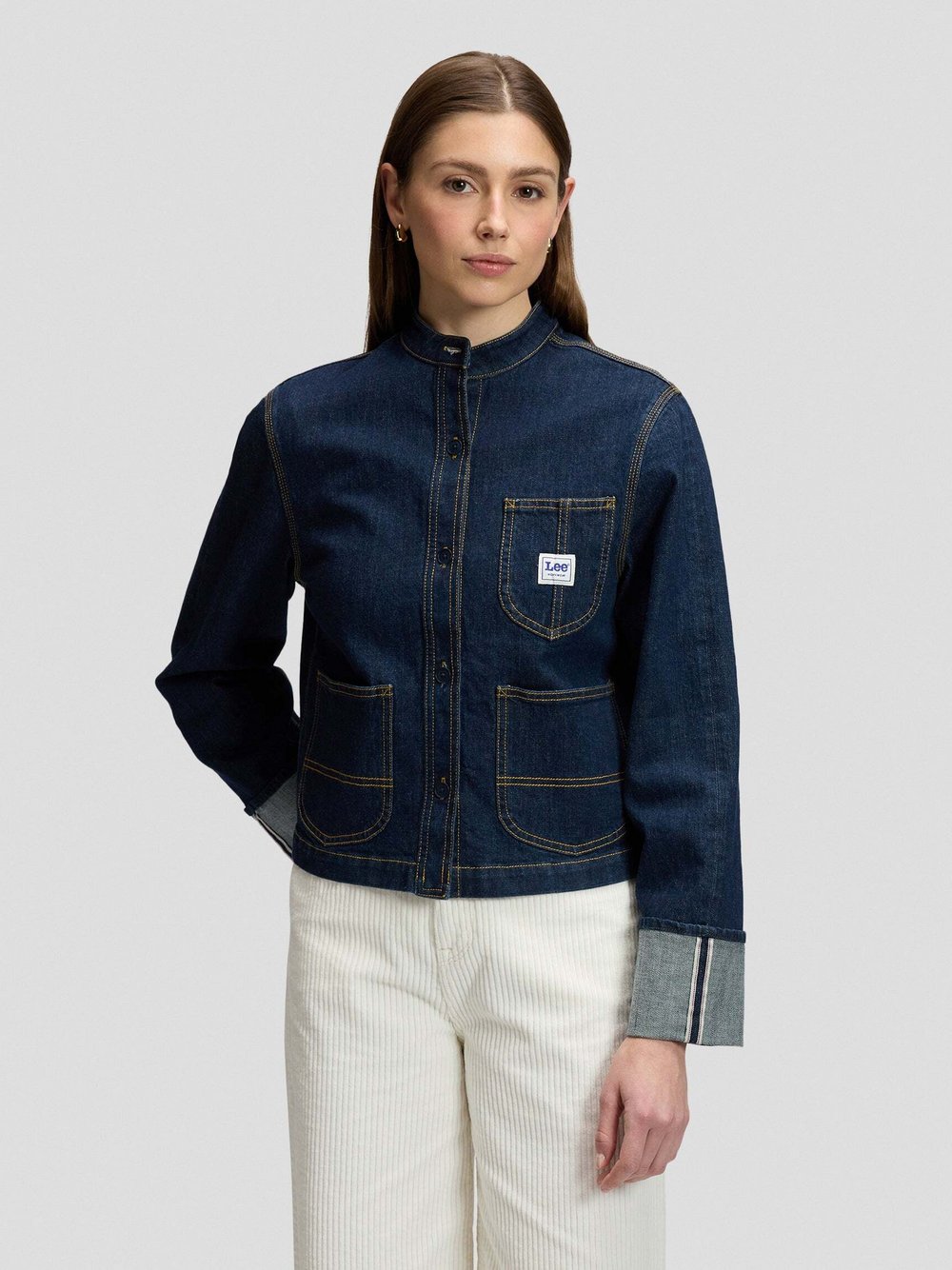 Lee Regular Selvedge Overshirt Xion Größe XS - Bild 3