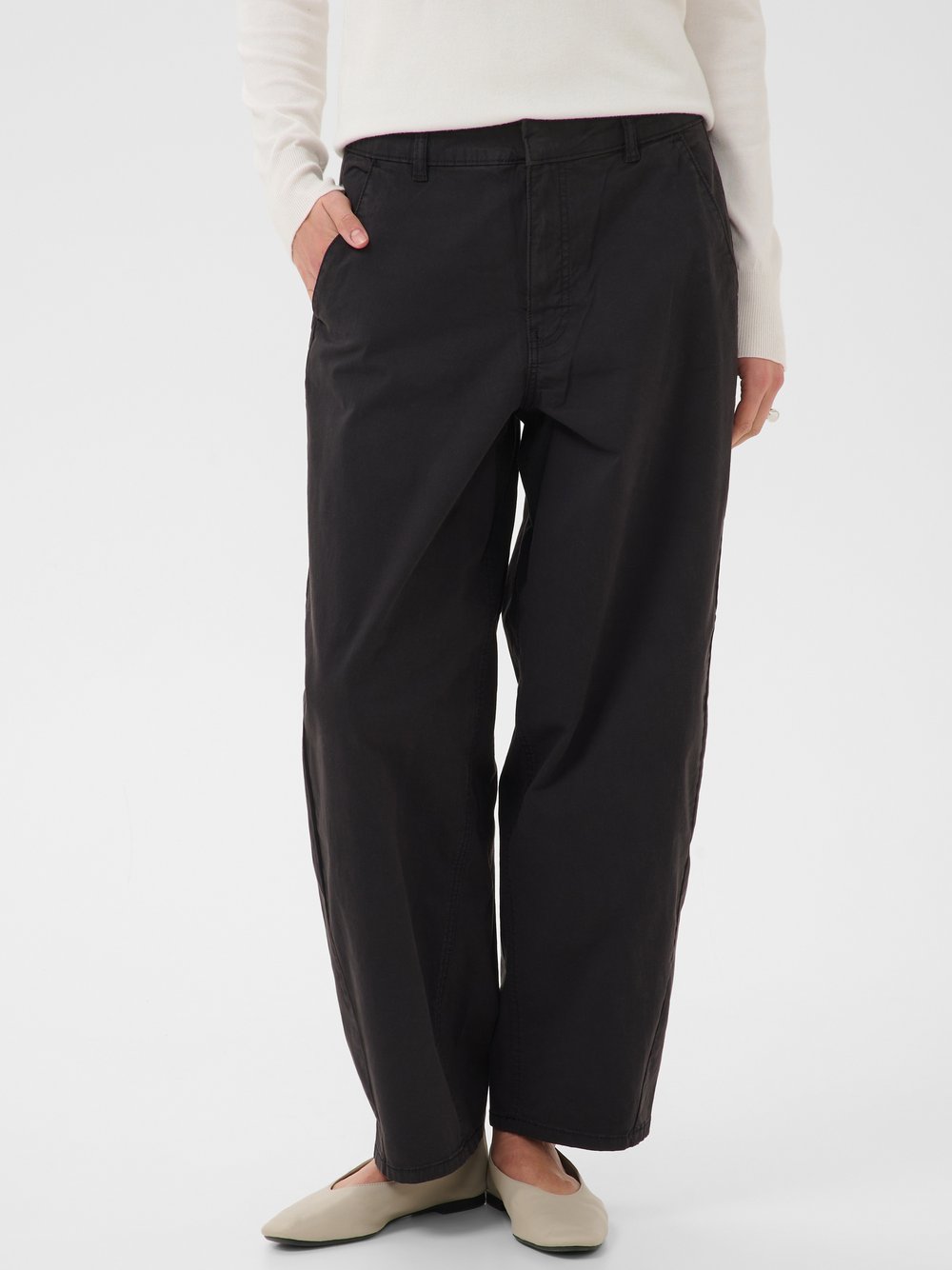 Kaffe , Damen, Hosen, Schwarzk, M - Bild 3