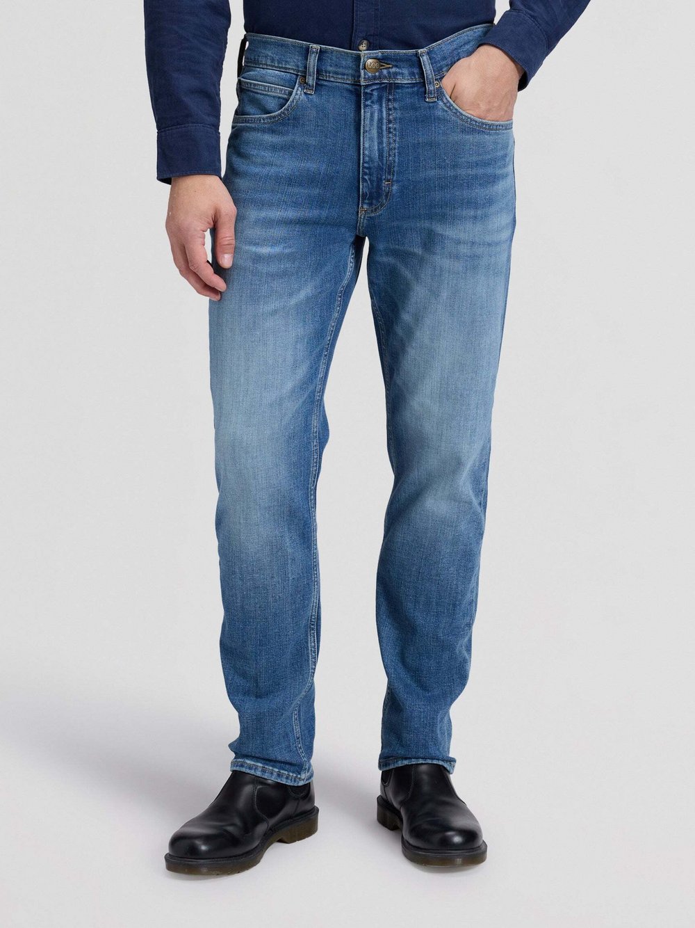 Lee Herren Blau Jeans Baumwolle - Bild 3