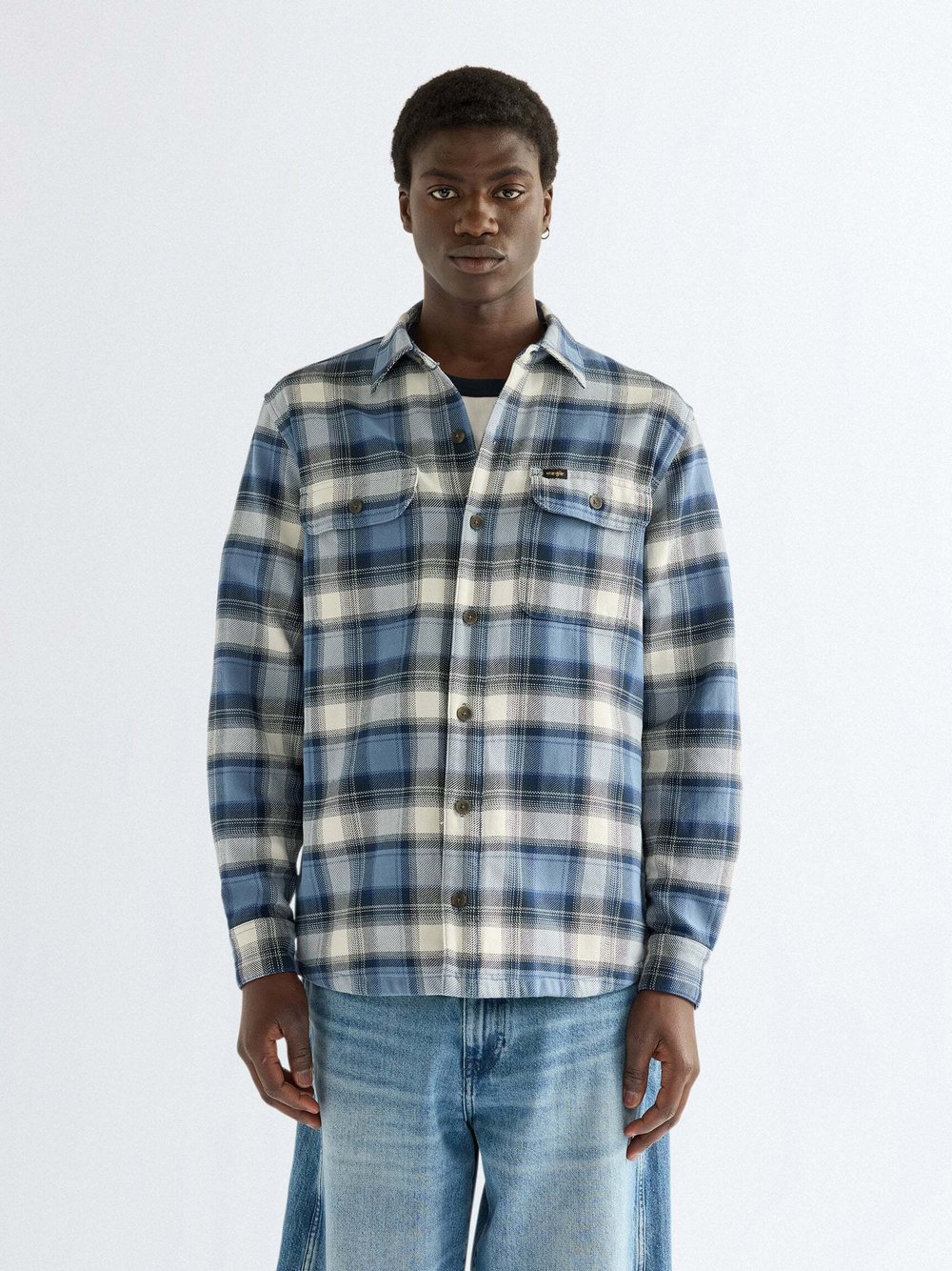 Wrangler, Herren, Hemden, Langarmhemd Western Utility, Blau, (L) - Bild 3