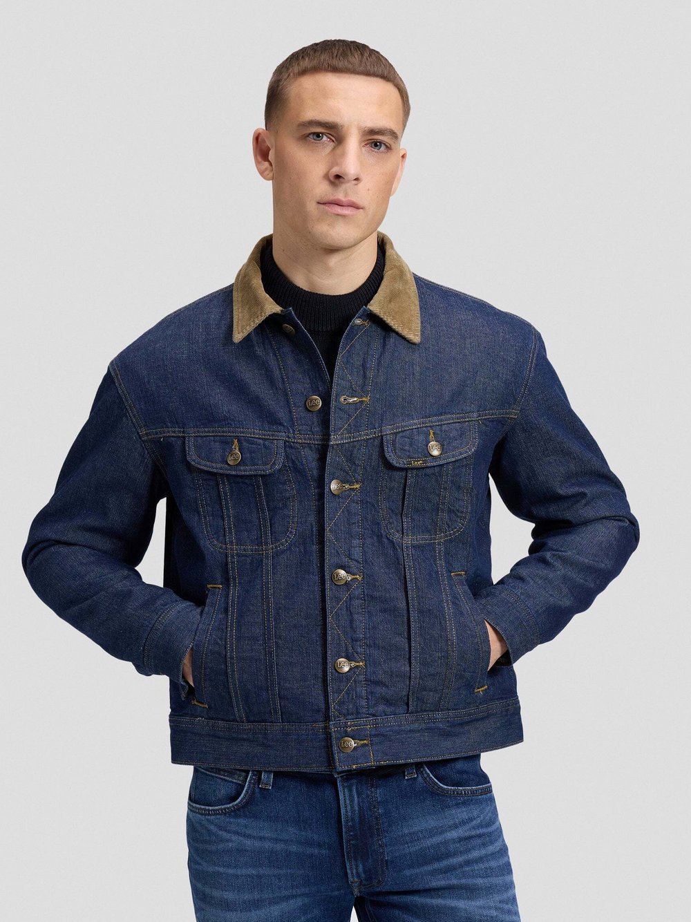 Lee, Herren, Leichte Jacken, Jeansjacke Storm Rider, Blau, (M) - Bild 5