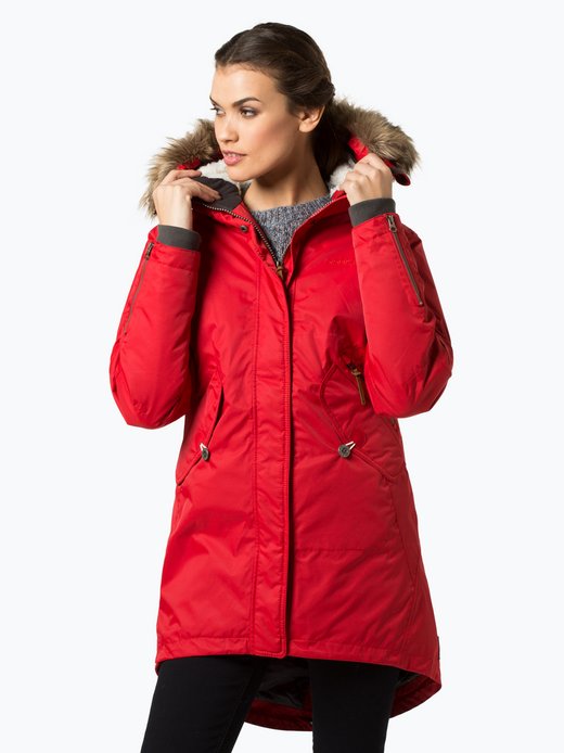 didriksons parka damen rot