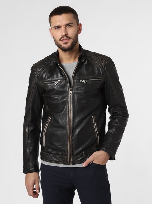 dnr lederjacke herren