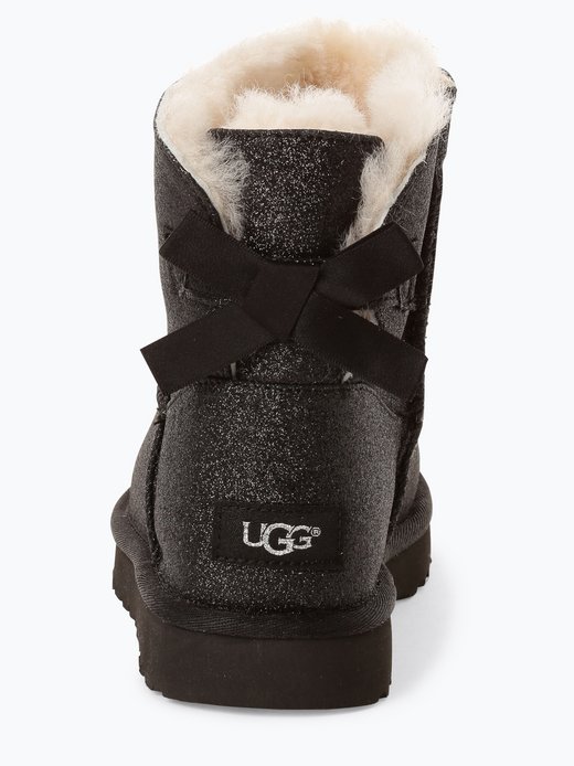 UGG Damen Boots mit Leder Anteil Mini Bailey Bow Sparkle