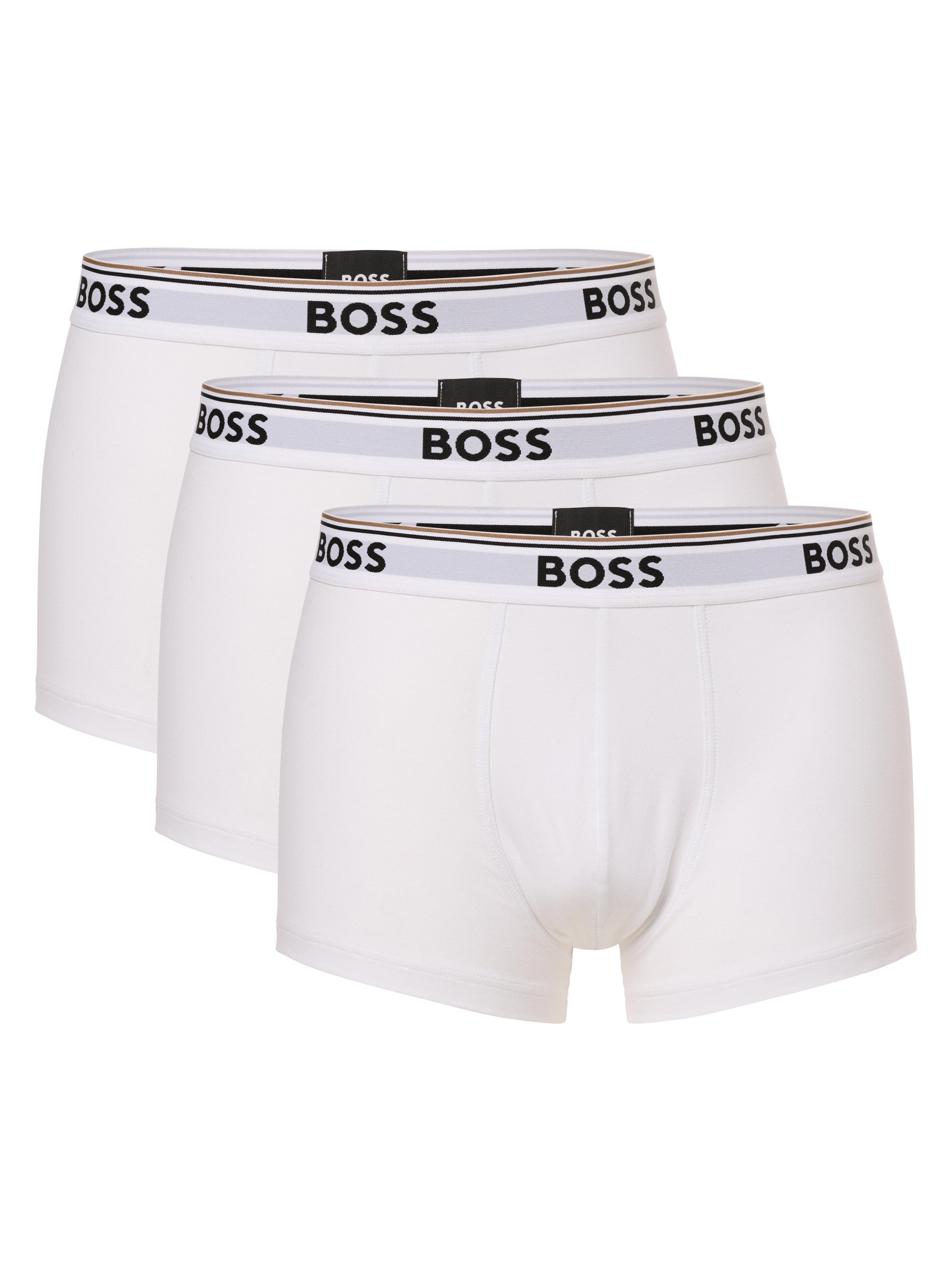 BOSS Obcisłe bokserki pakowane po 3 szt. Mężczyźni Bawełna biały