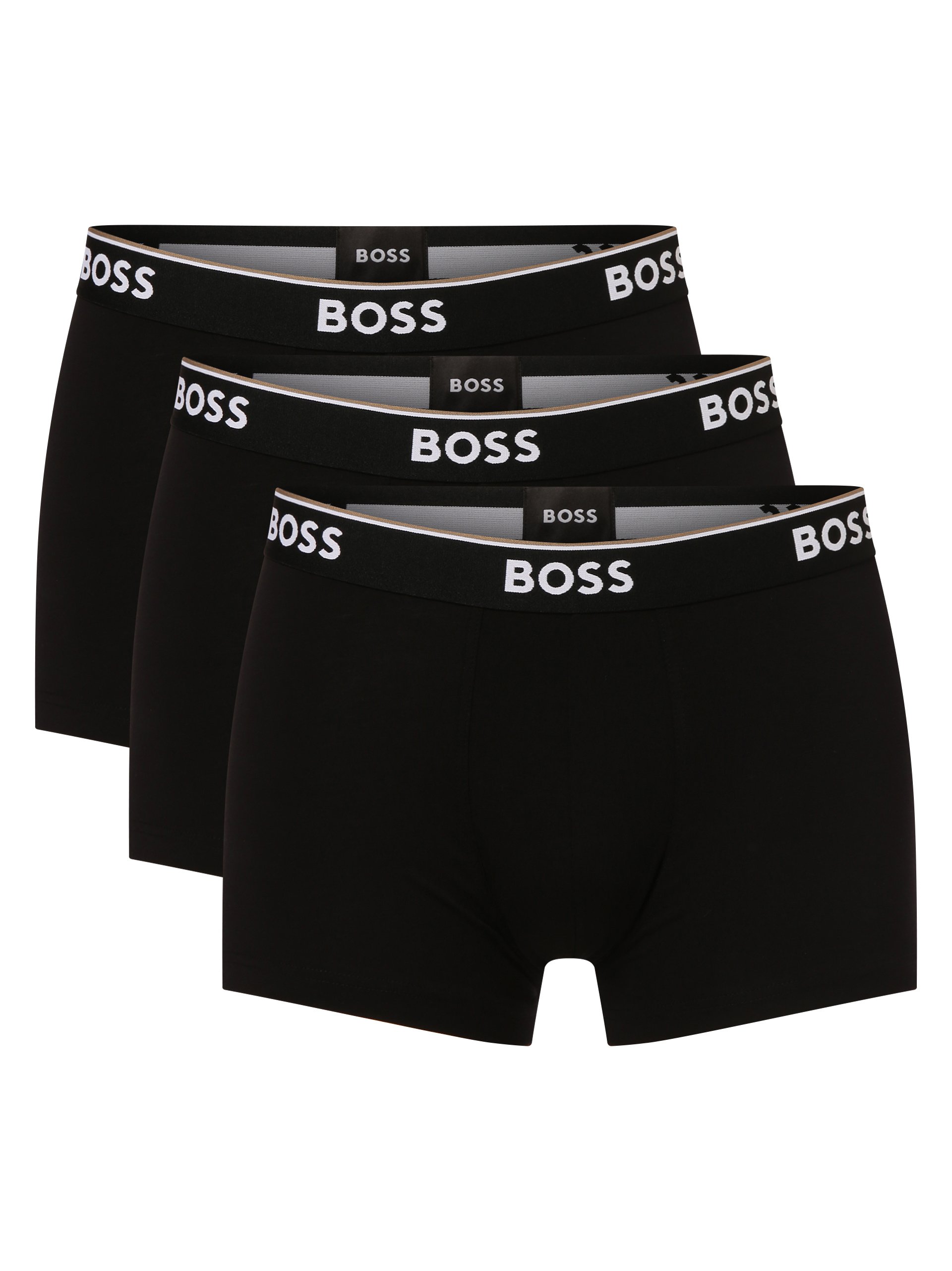 BOSS Obcisłe bokserki pakowane po 3 szt. Mężczyźni Bawełna czarny