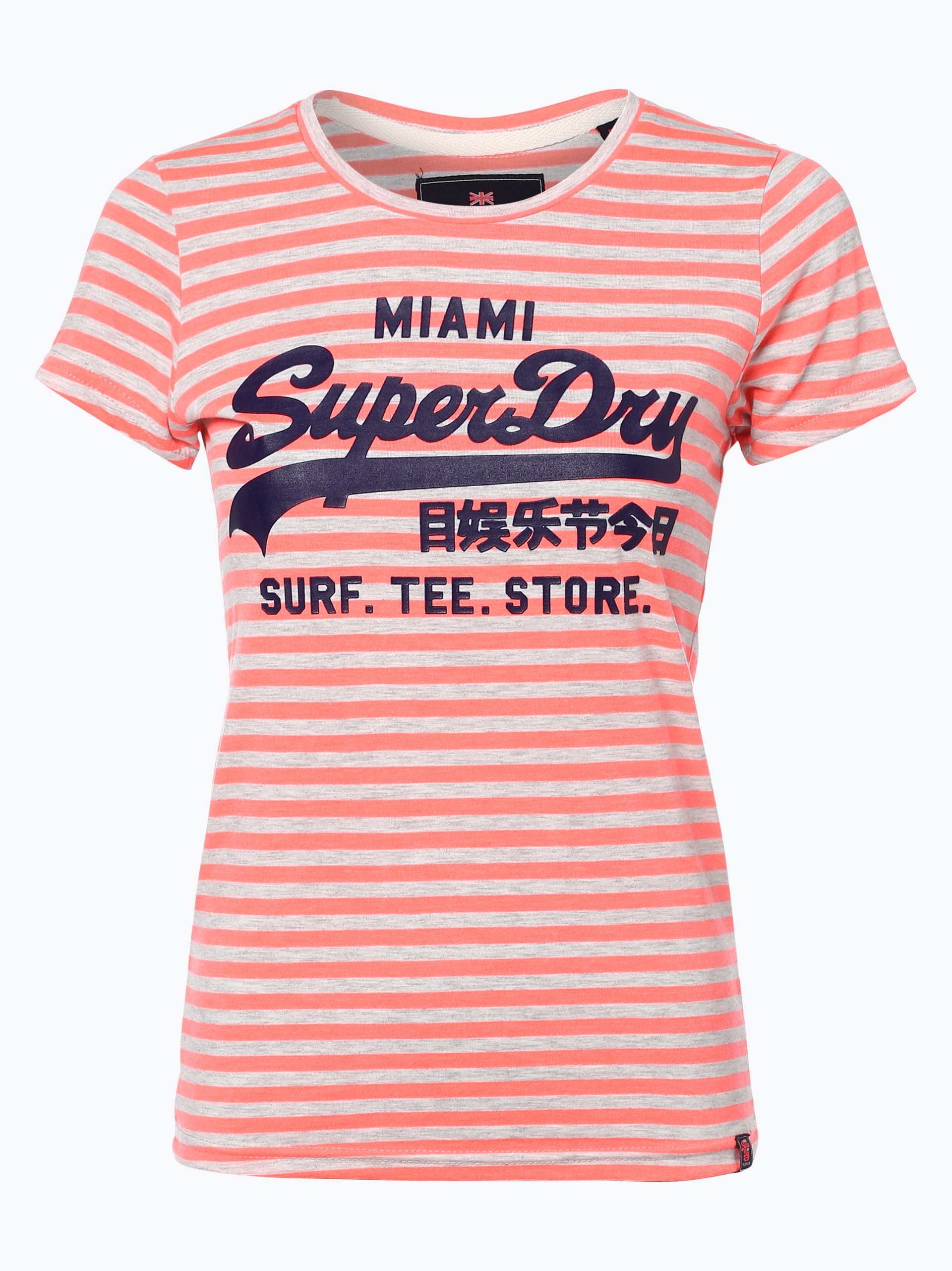 Superdry T-Shirt mit Lyocell-Anteil in Grau Damen Bekleidung Oberteile T-Shirts 
