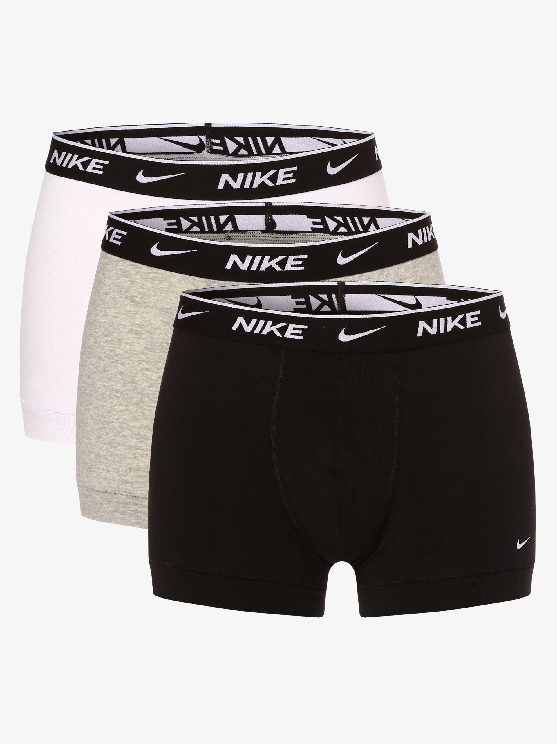 Nike Obcisłe bokserki pakowane po 3 szt. Mężczyźni Bawełna szary|czarny|biały|wielokolorowy