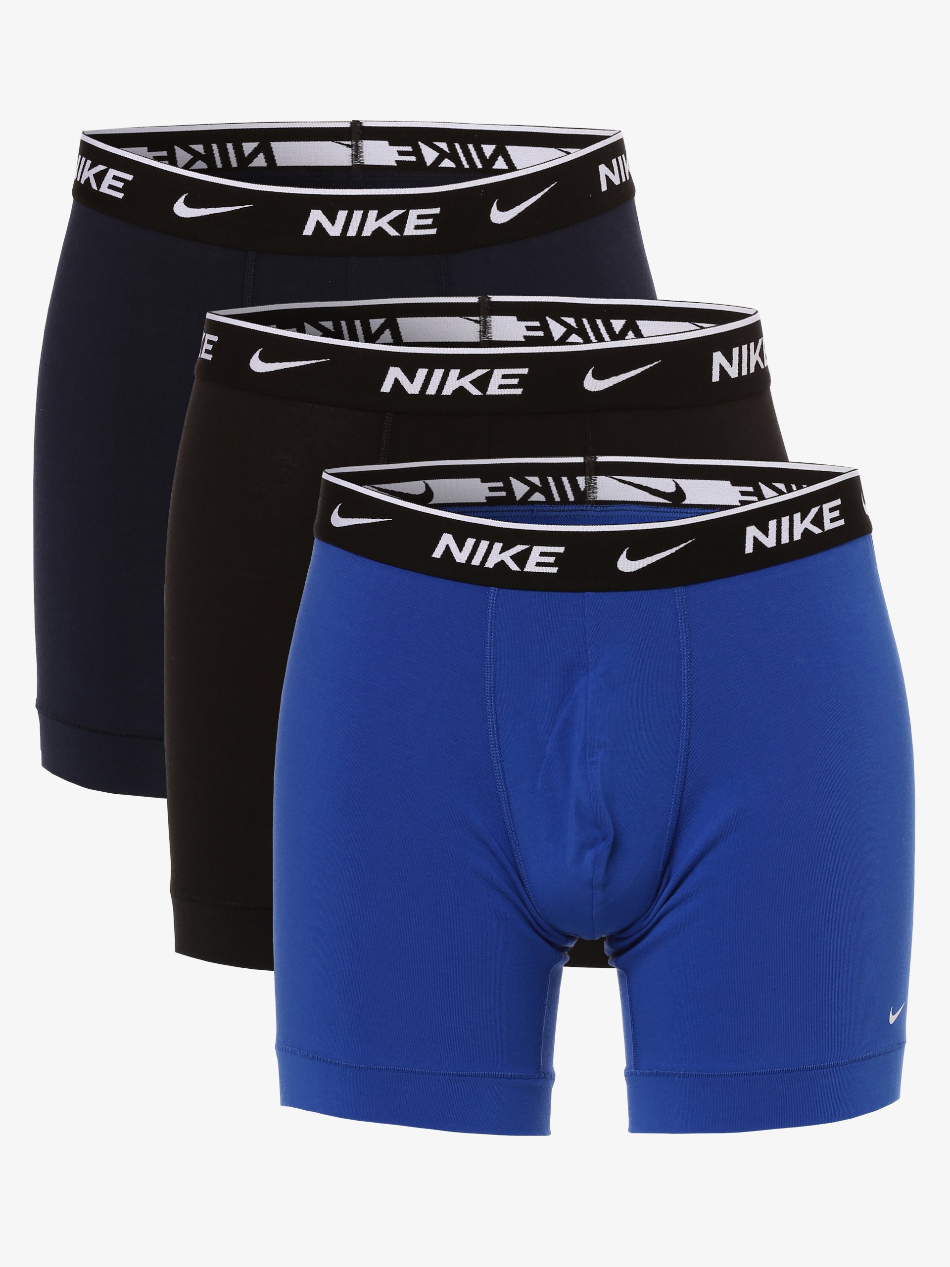 Nike Obcisłe bokserki pakowane po 3 szt. Mężczyźni Dżersej niebieski|czarny