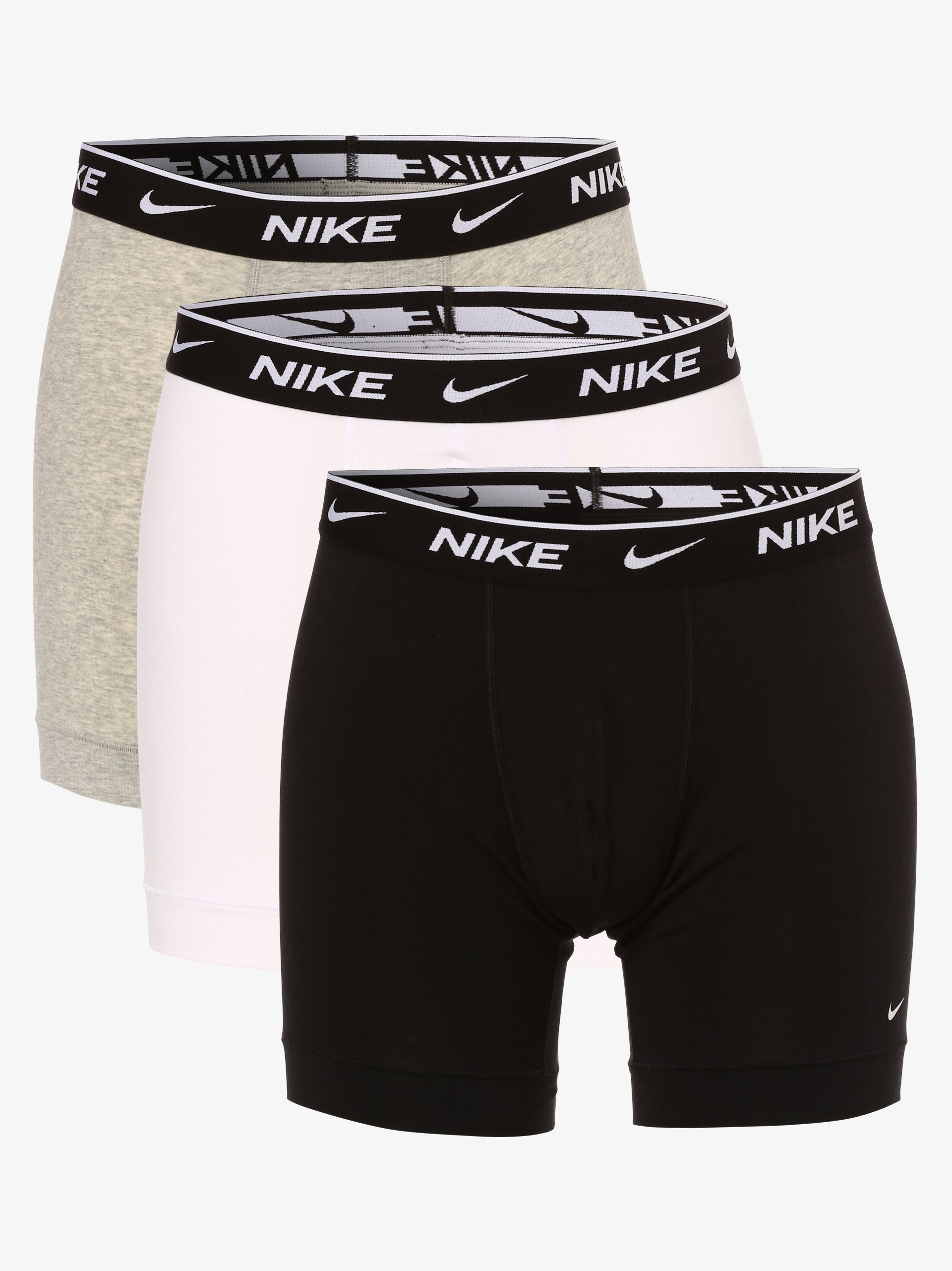 Nike Obcisłe bokserki pakowane po 3 szt. Mężczyźni Dżersej szary|czarny|biały