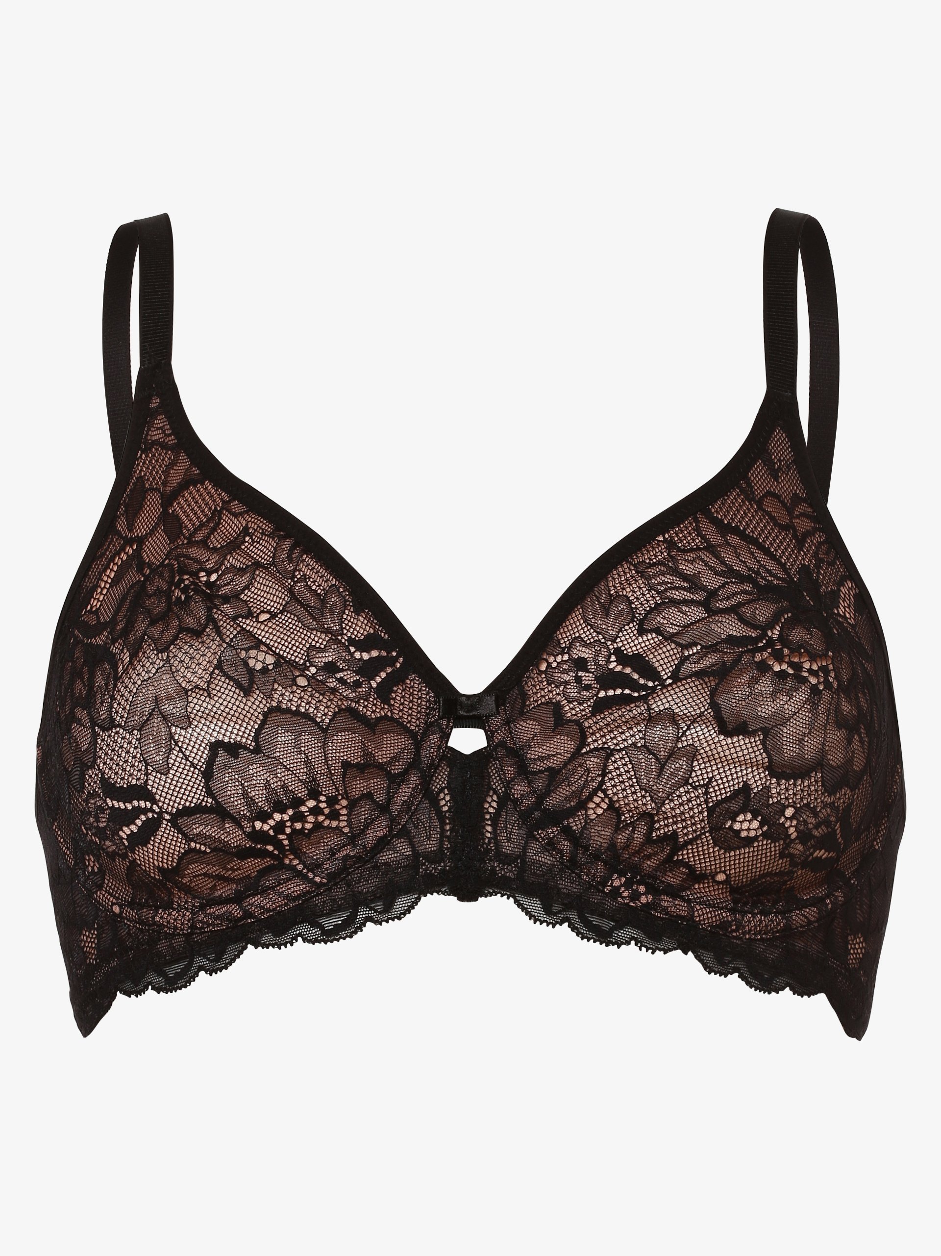Triumph biustonosz z fiszbinami Kobiety Koronka czarny, 85F