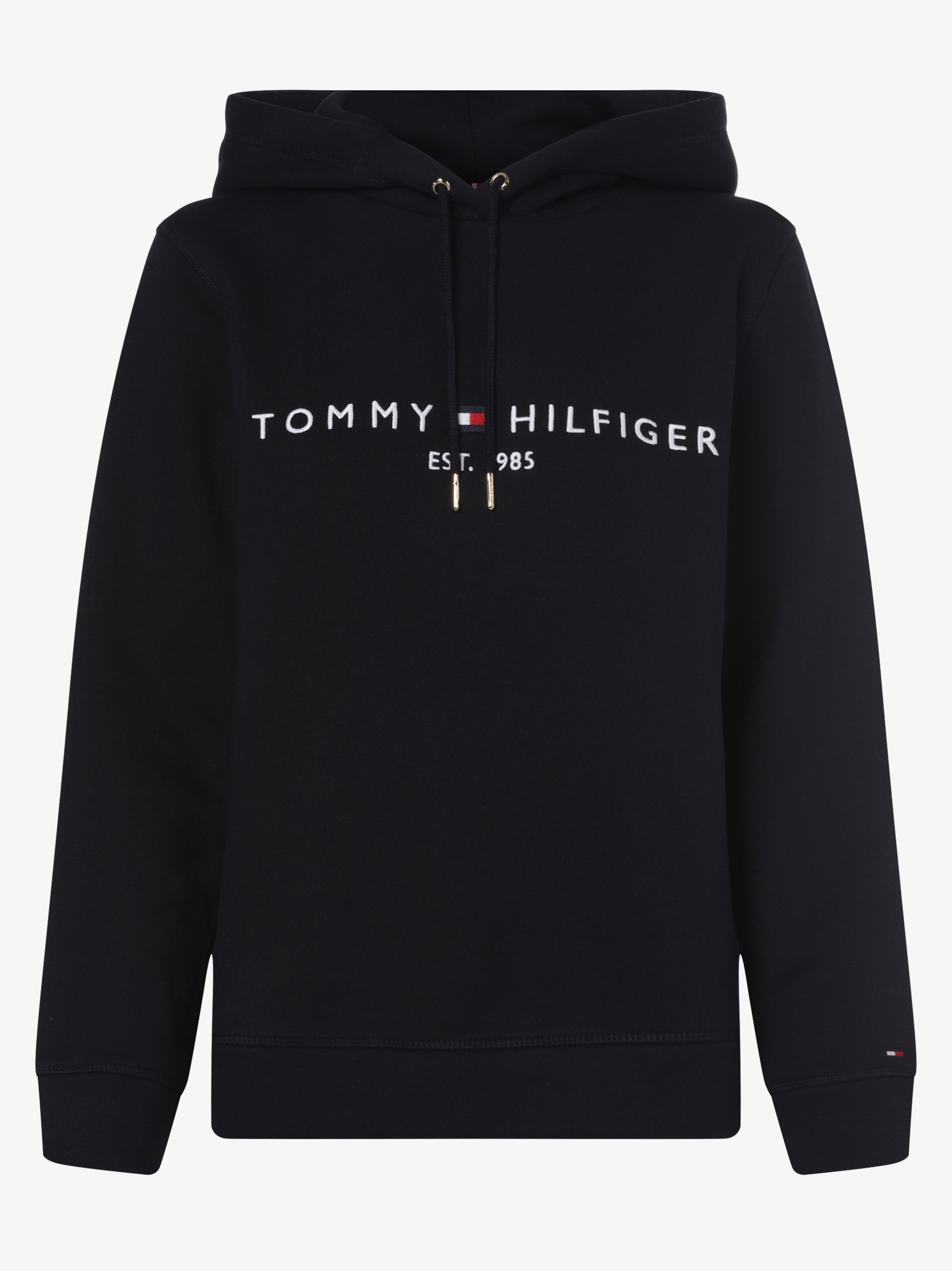 Tommy Hilfiger bluza z kapturem Kobiety Materiał dresowy niebieski