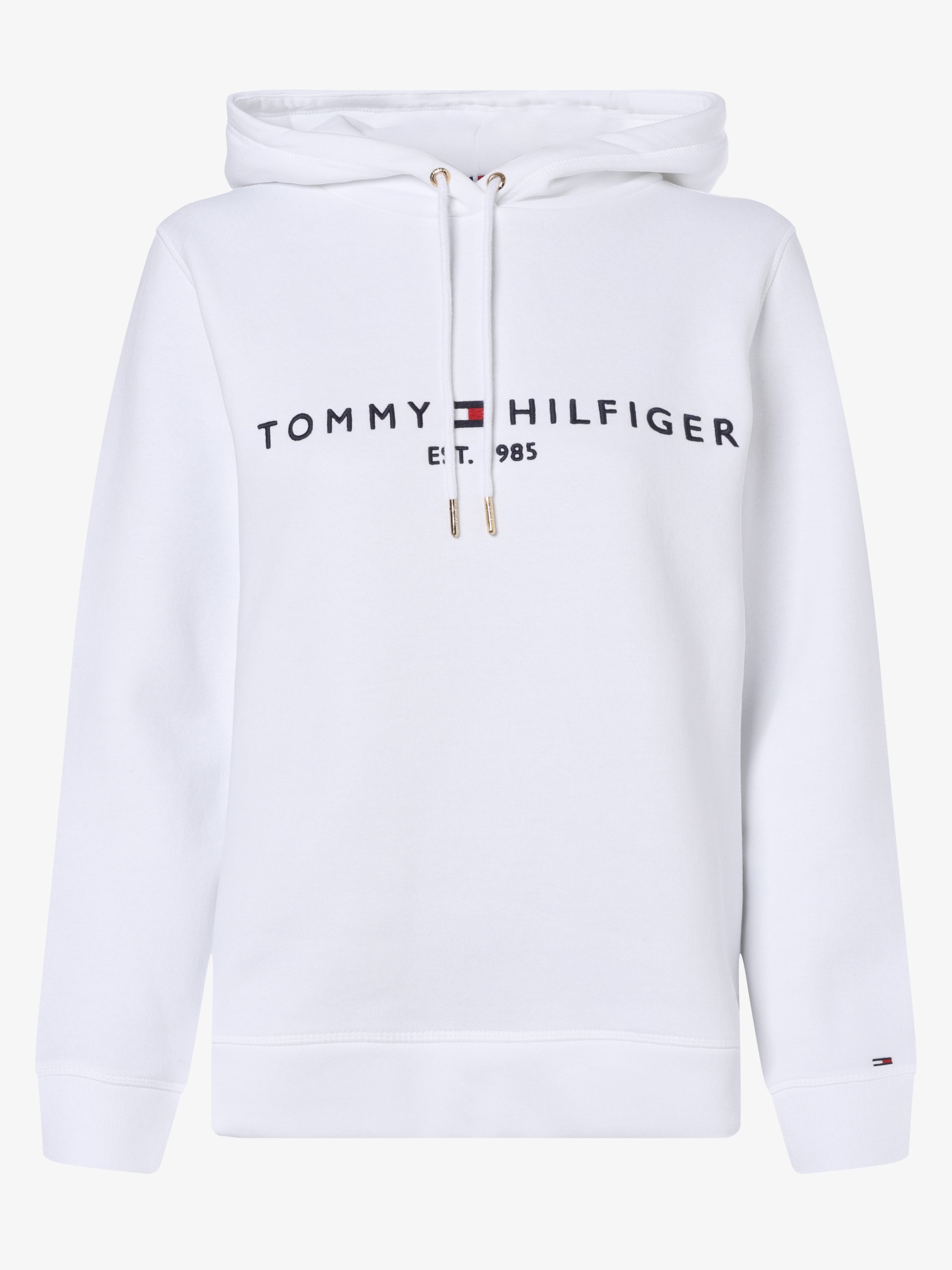 Tommy Hilfiger bluza z kapturem Kobiety Materiał dresowy biały