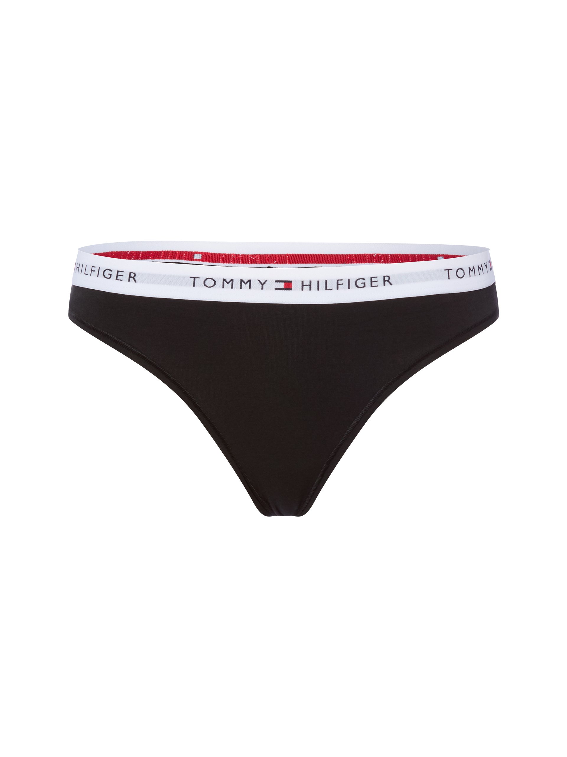 Tommy Hilfiger Stringi Kobiety Dżersej czarny, S/M