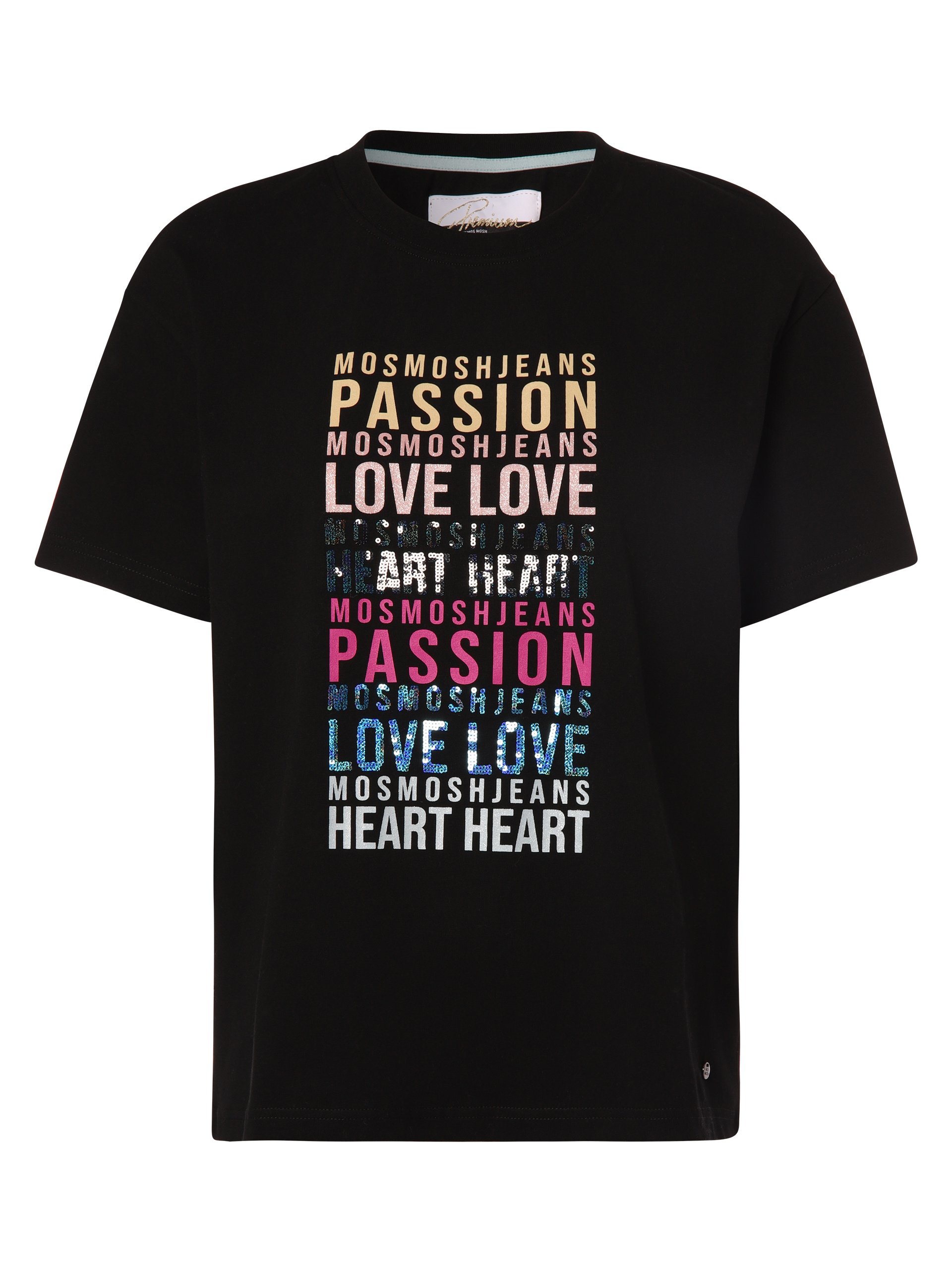MOS MOSH T-shirt Kobiety Stretch czarny