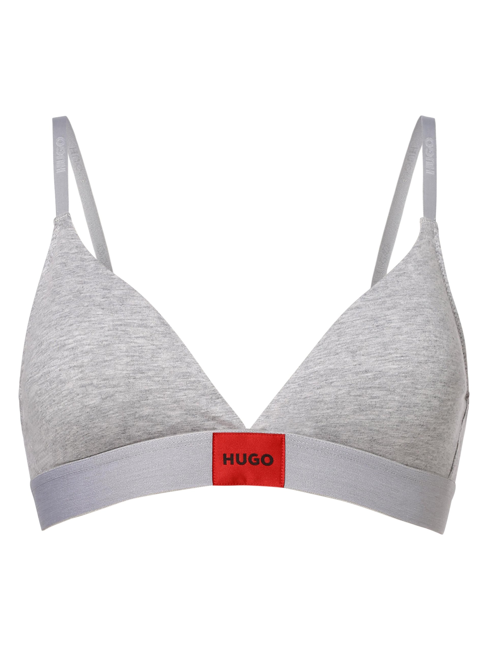 HUGO biustonosz typu bralette Kobiety Dżersej szary