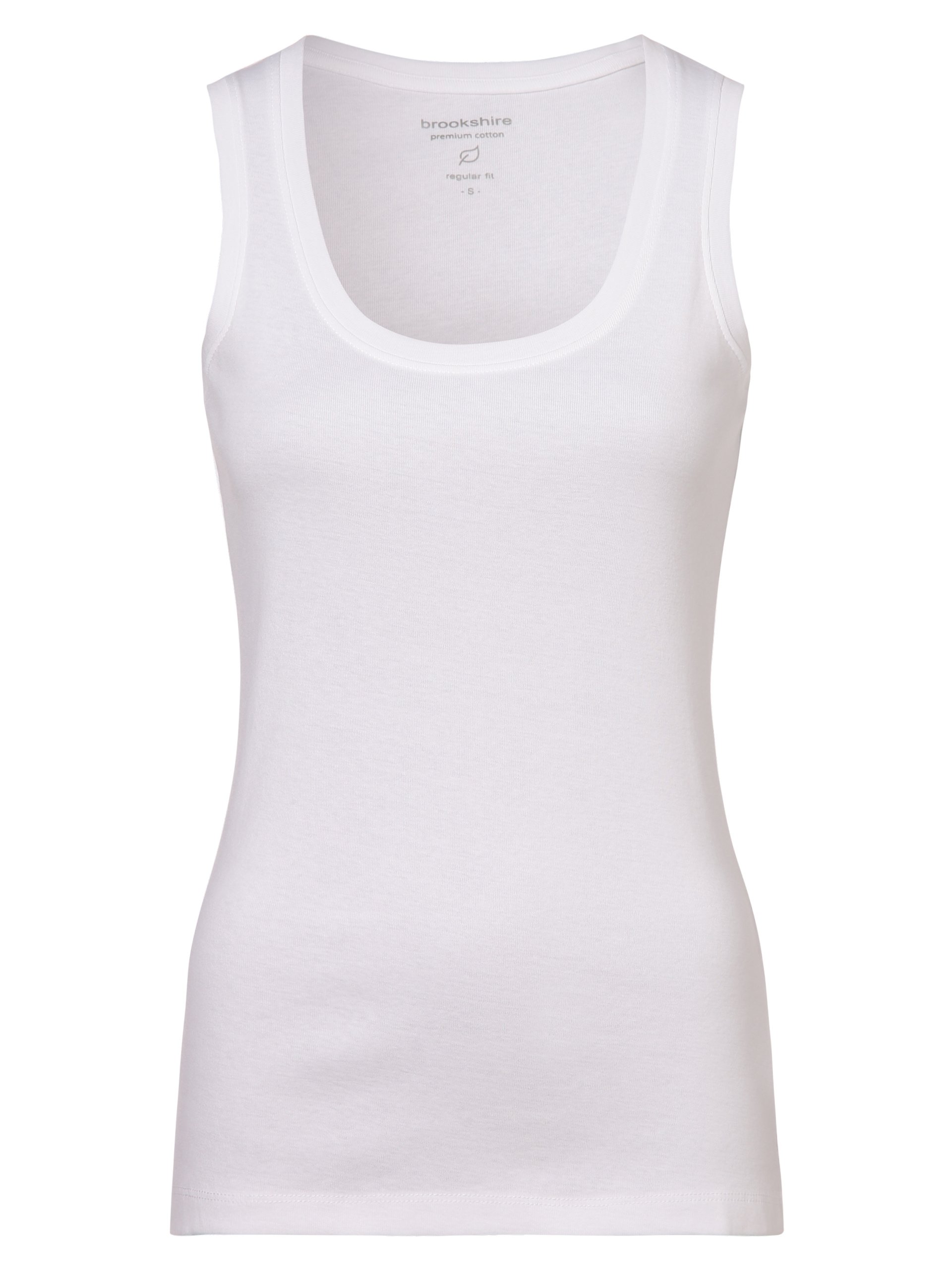 brookshire Top Kobiety Bawełna biały
