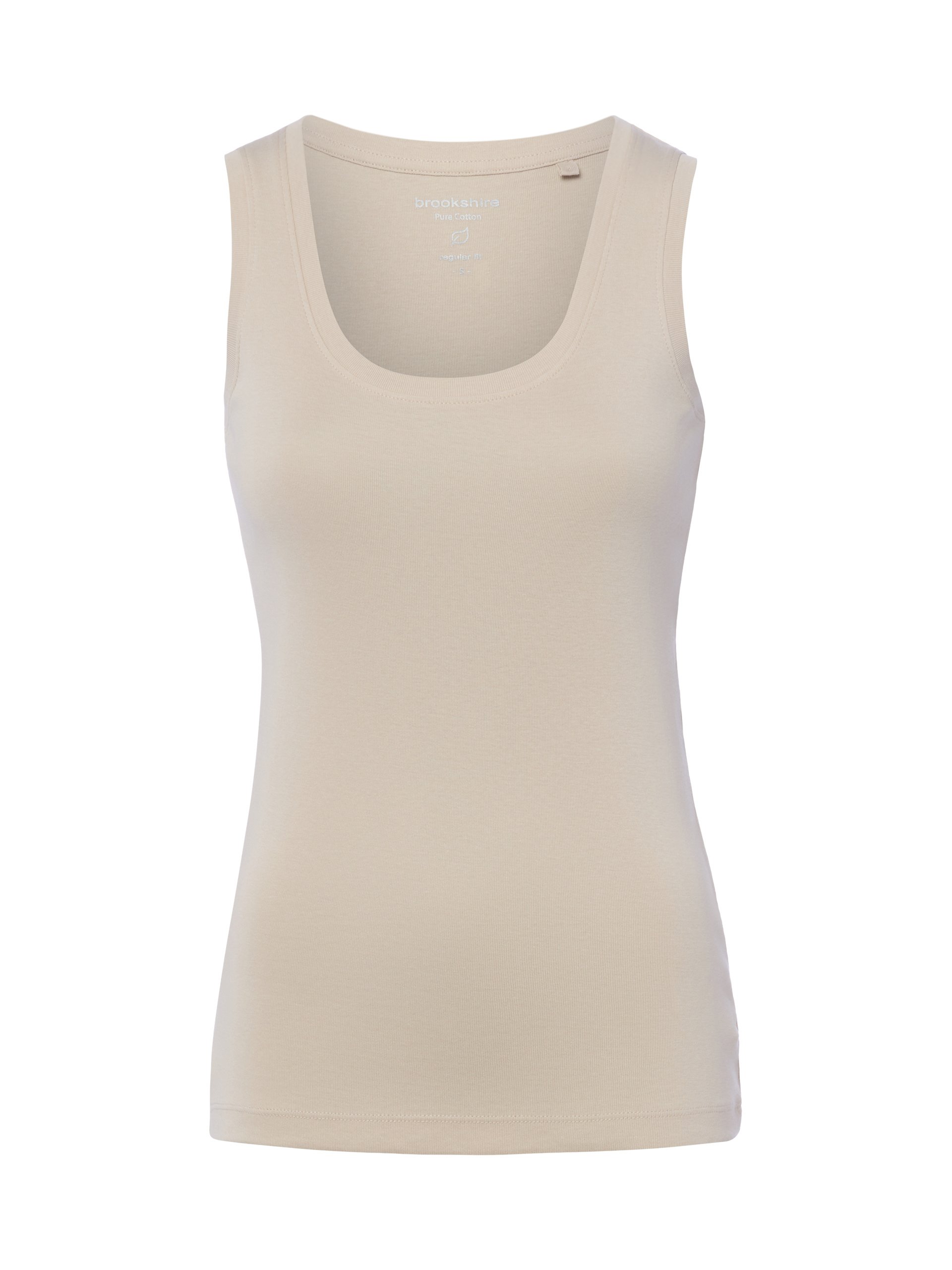 brookshire Top Kobiety Bawełna beżowy
