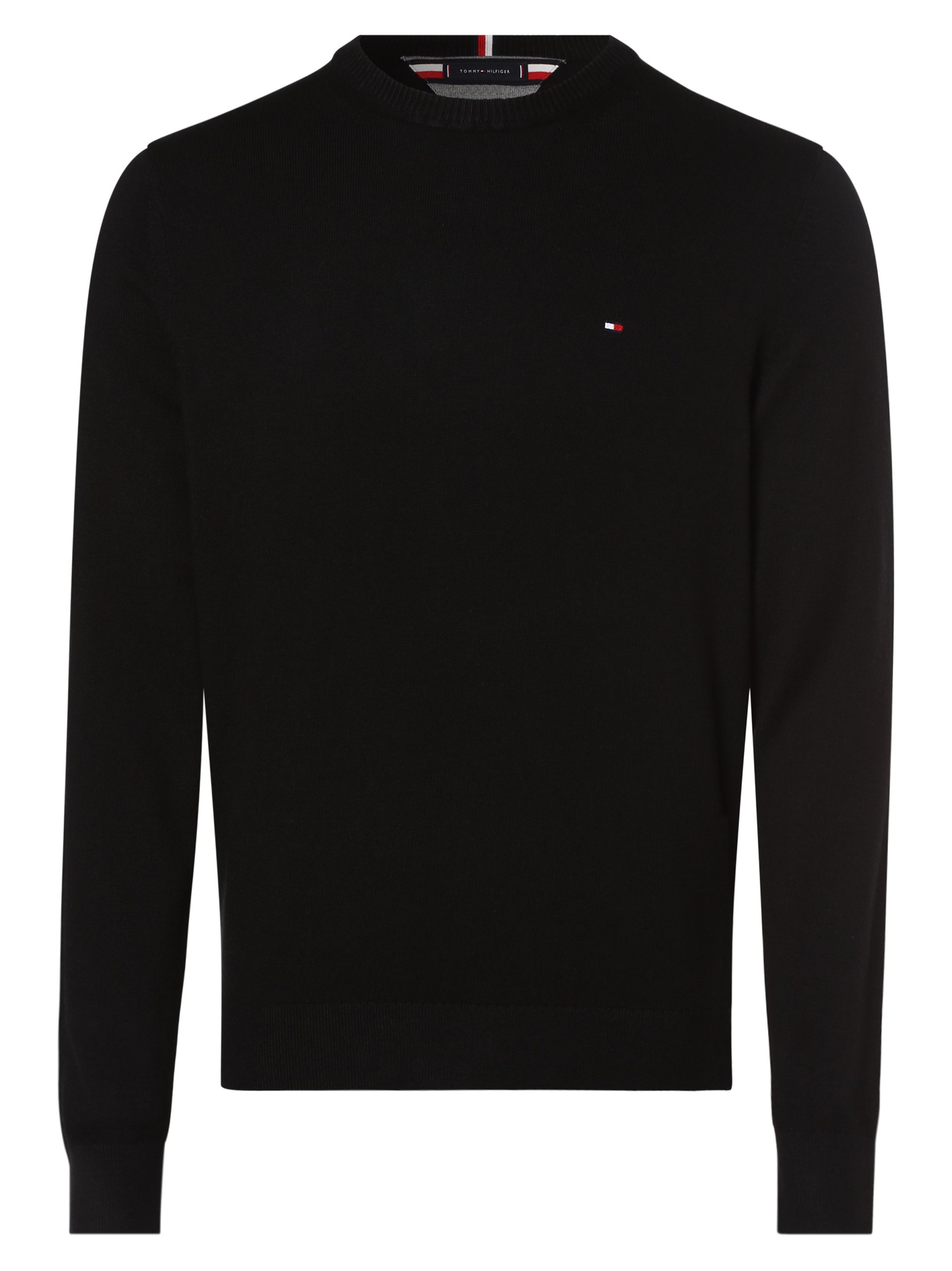 Tommy Hilfiger Sweter z dodatkiem kaszmiru Mężczyźni Bawełna czarny