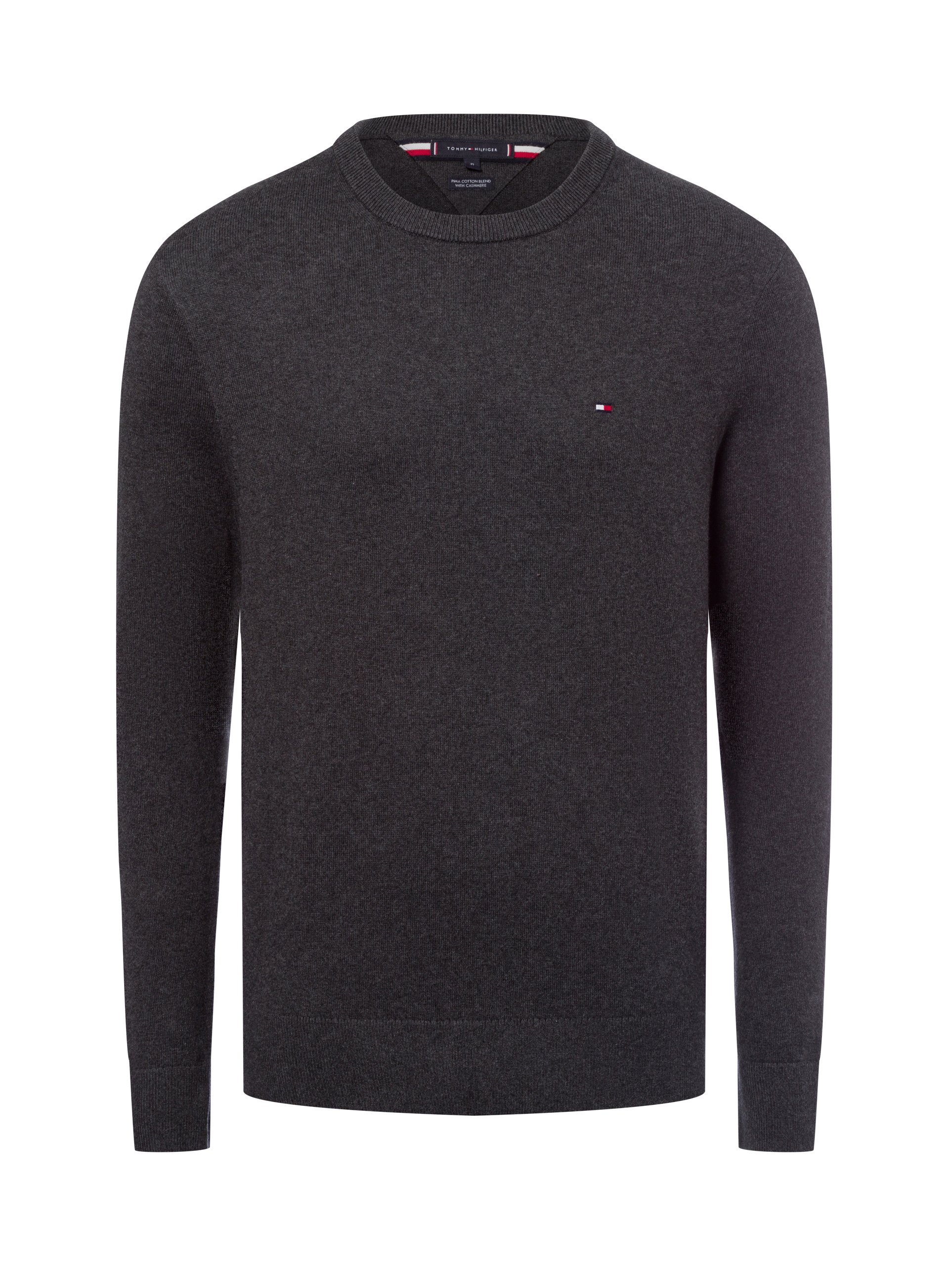 Tommy Hilfiger Sweter z dodatkiem kaszmiru Mężczyźni Bawełna szary