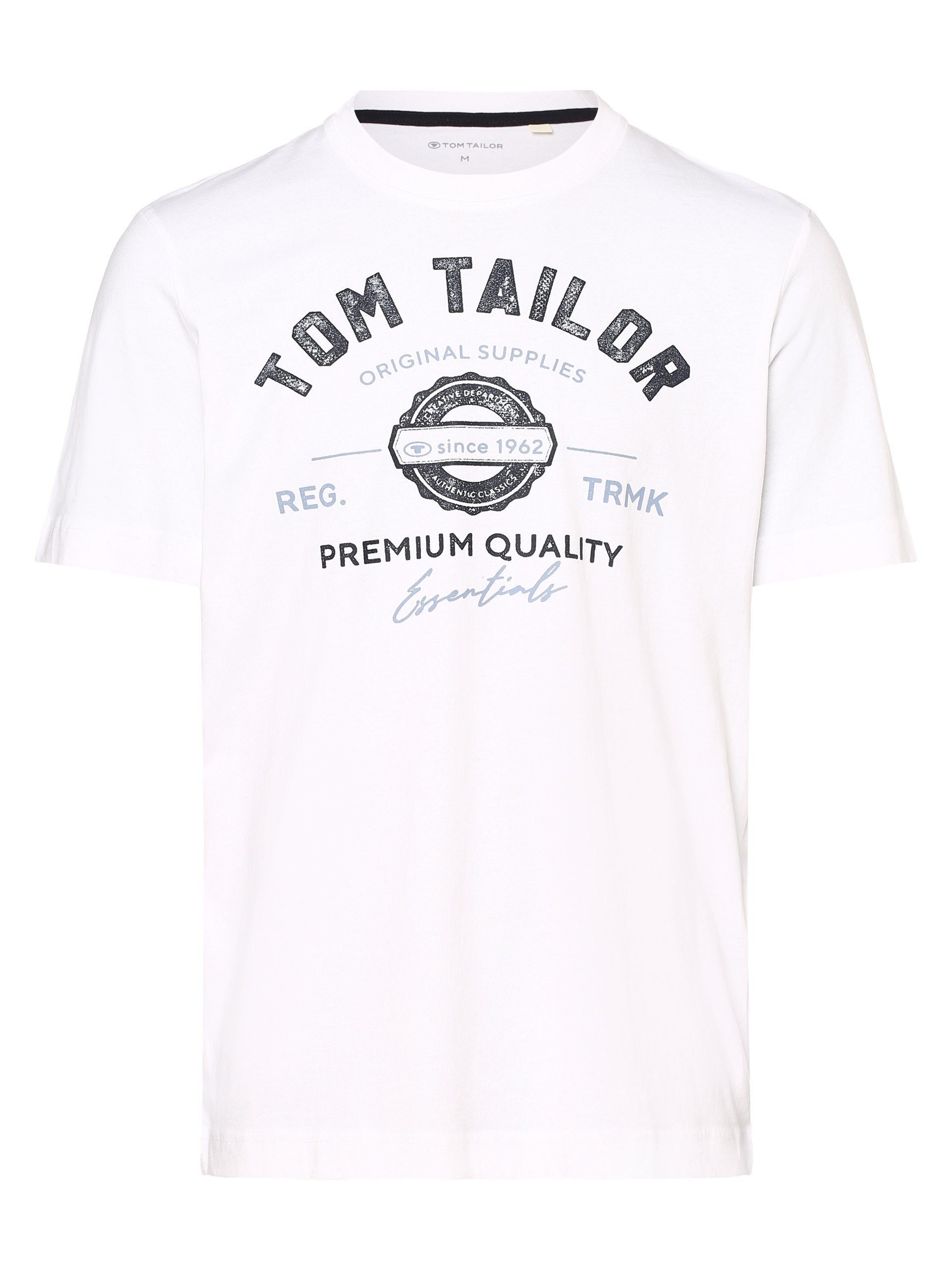 Tom Tailor T-shirt Mężczyźni Bawełna biały