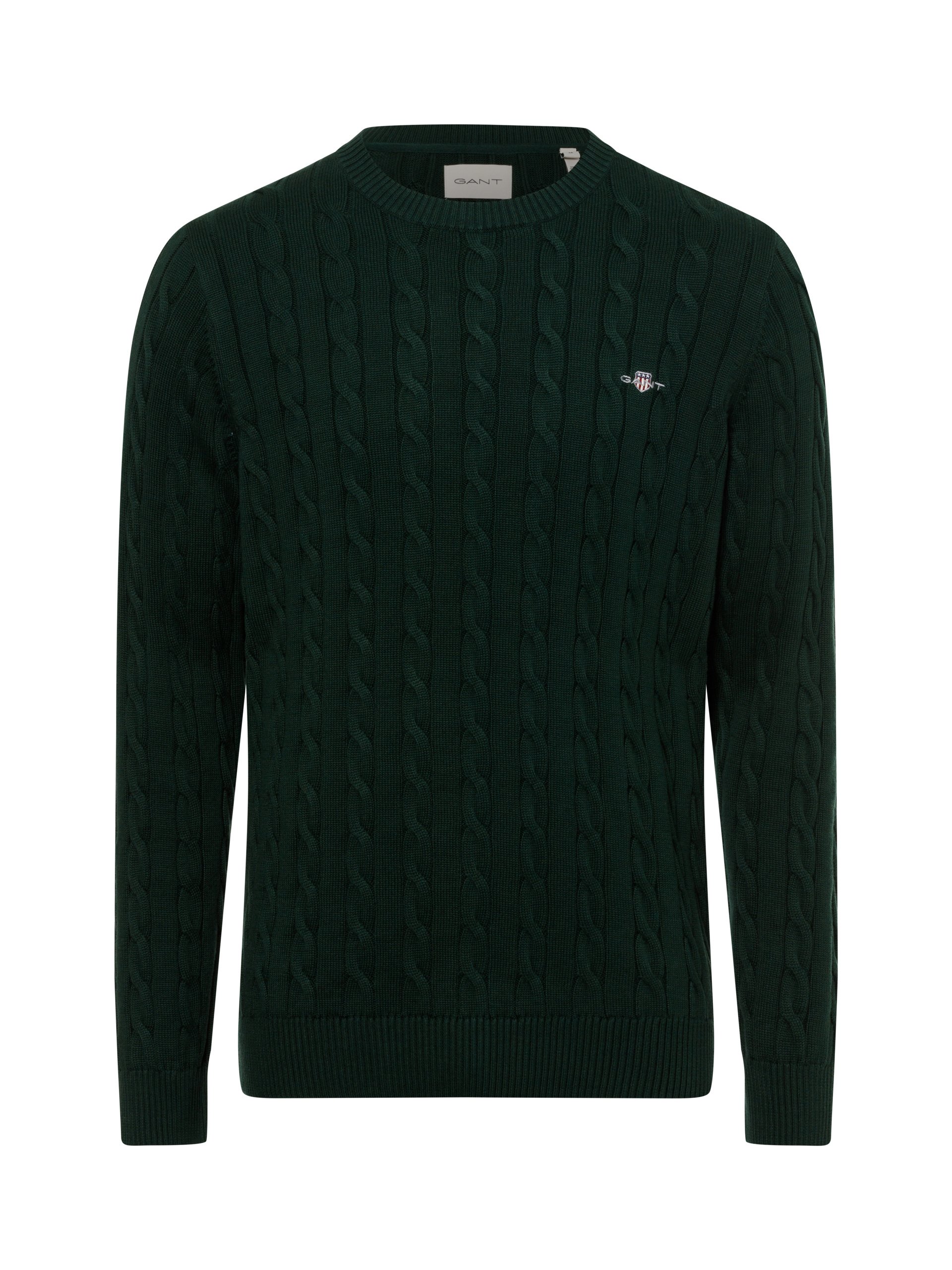 Gant Sweter Mężczyźni Bawełna zielony