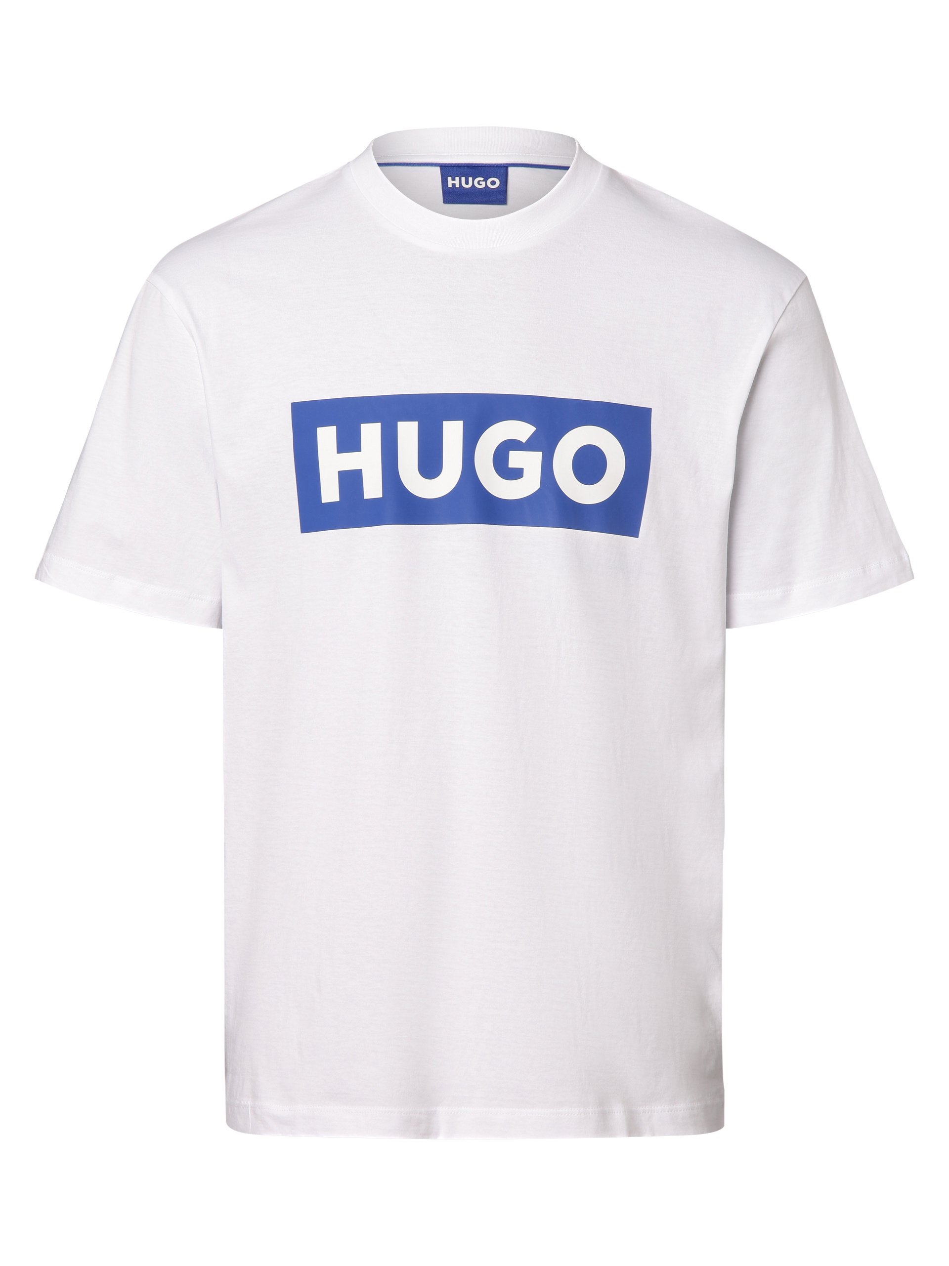 HUGO BLUE Koszulka - Nico Mężczyźni Bawełna biały