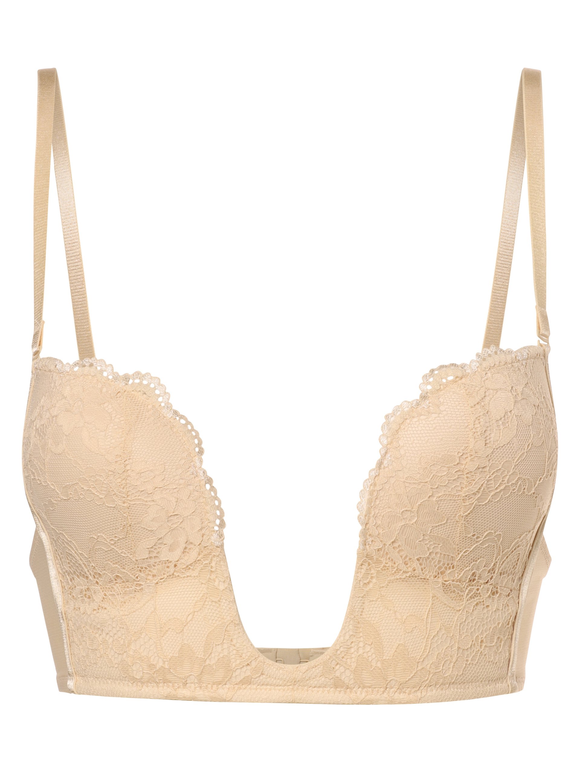 MAGIC Bodyfashion biustonosz V-Bra Lace Kobiety beżowy, 75B