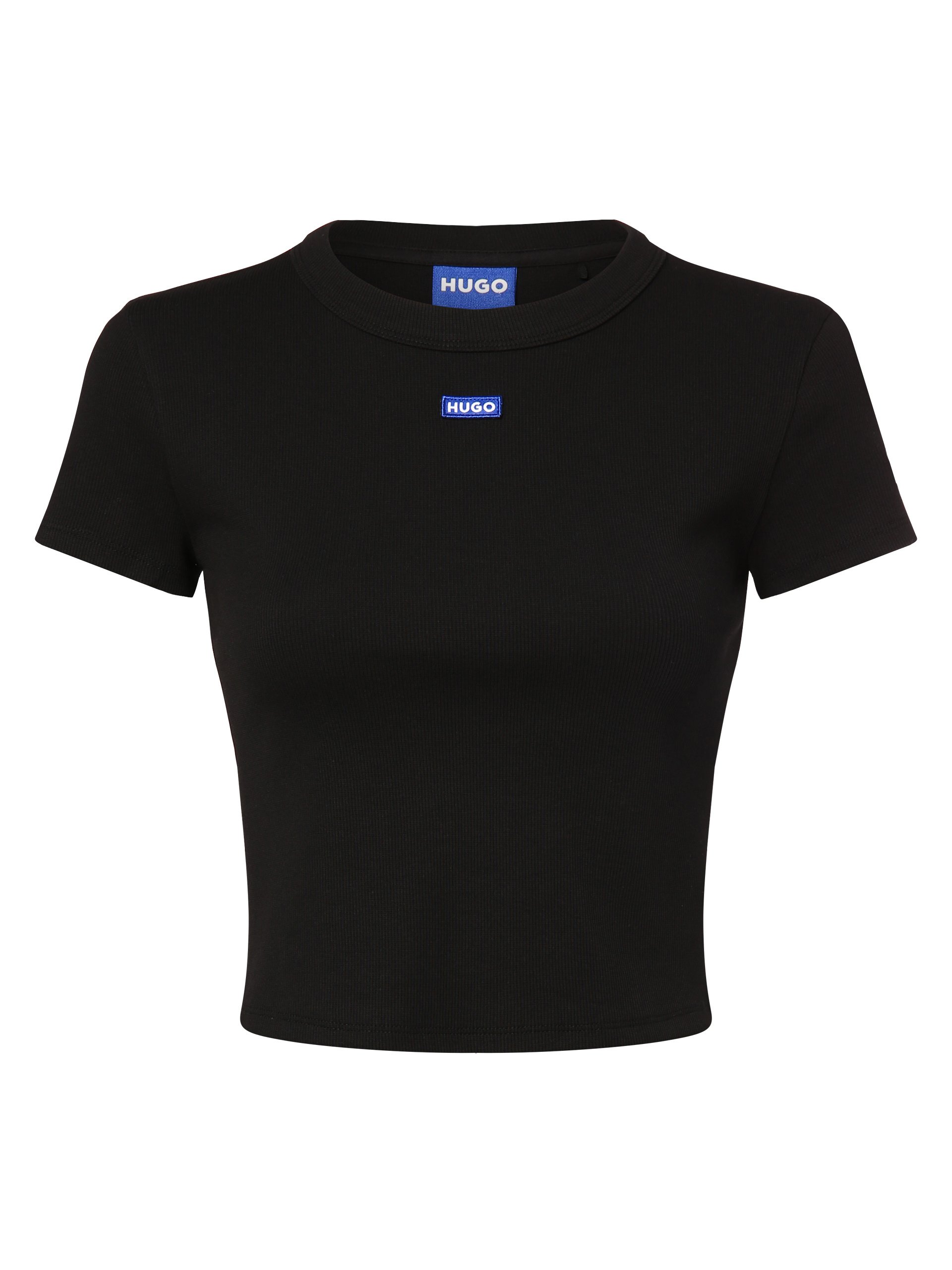 HUGO BLUE Koszulka - Baby Tee_B Kobiety Bawełna czarny