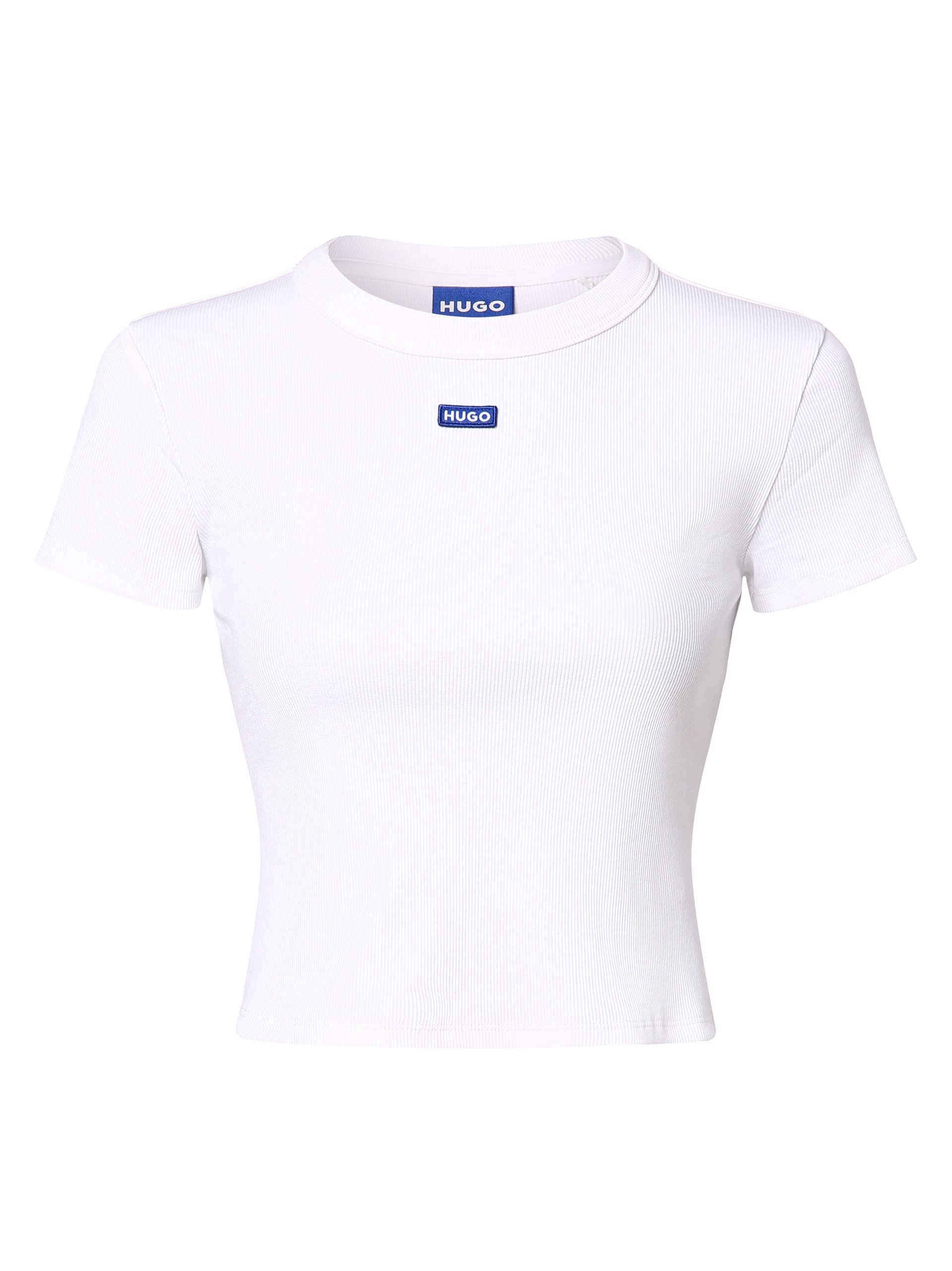 HUGO BLUE Koszulka - Baby Tee_B Kobiety Bawełna biały