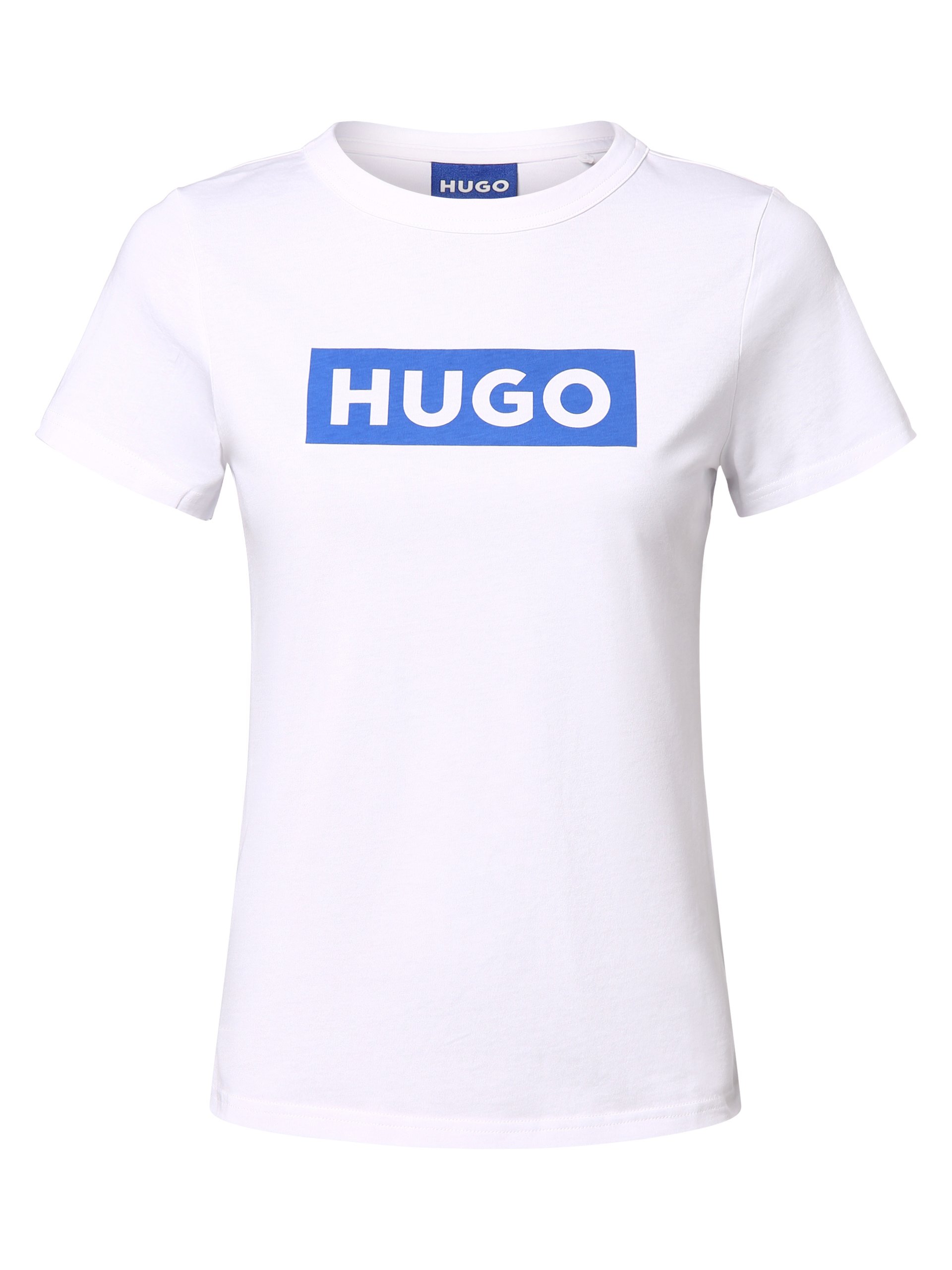 HUGO BLUE Koszulka - Classic Tee_B Kobiety Bawełna biały