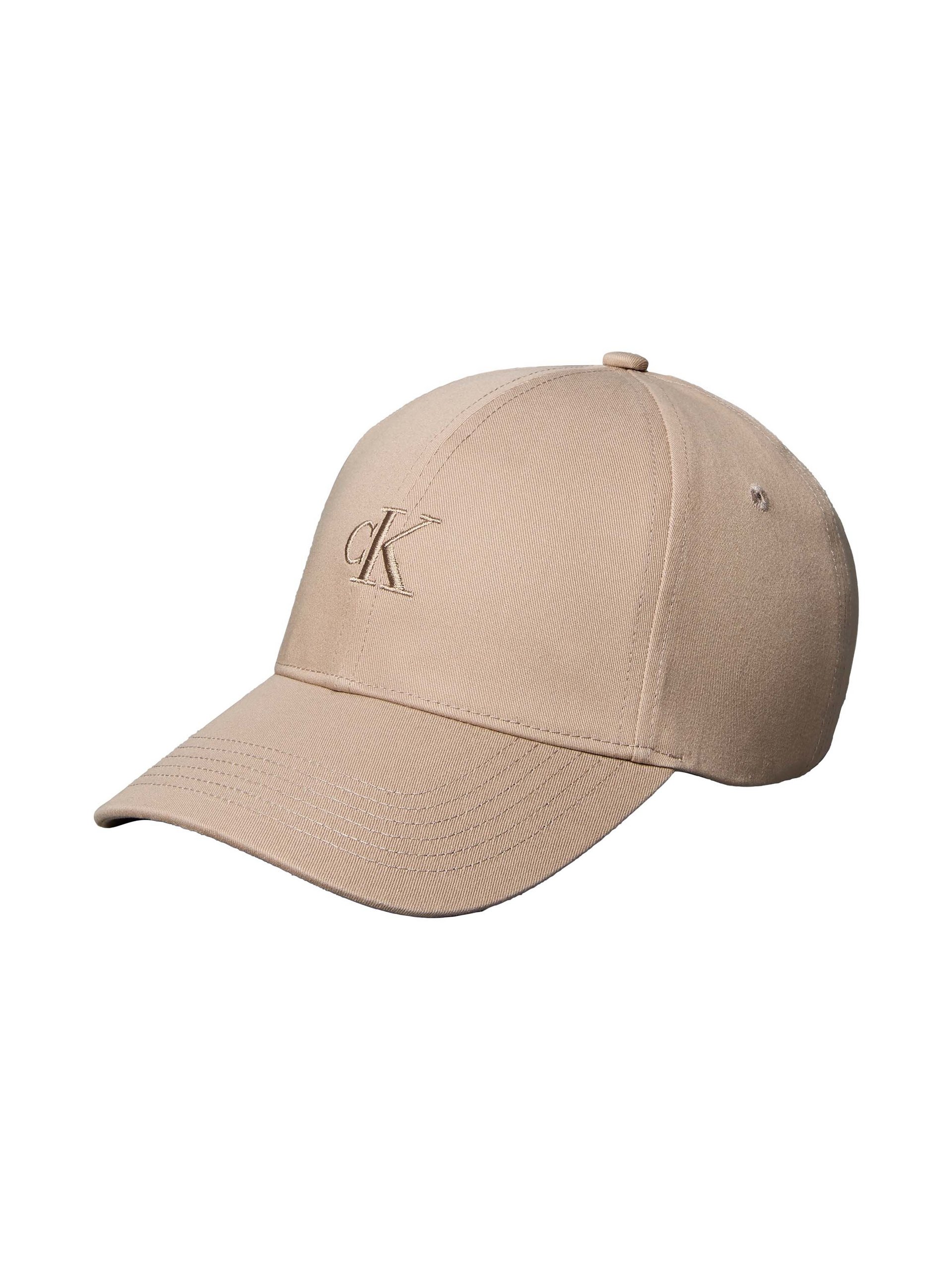 Calvin Klein Czapka Kobiety Bawełna szary|beżowy