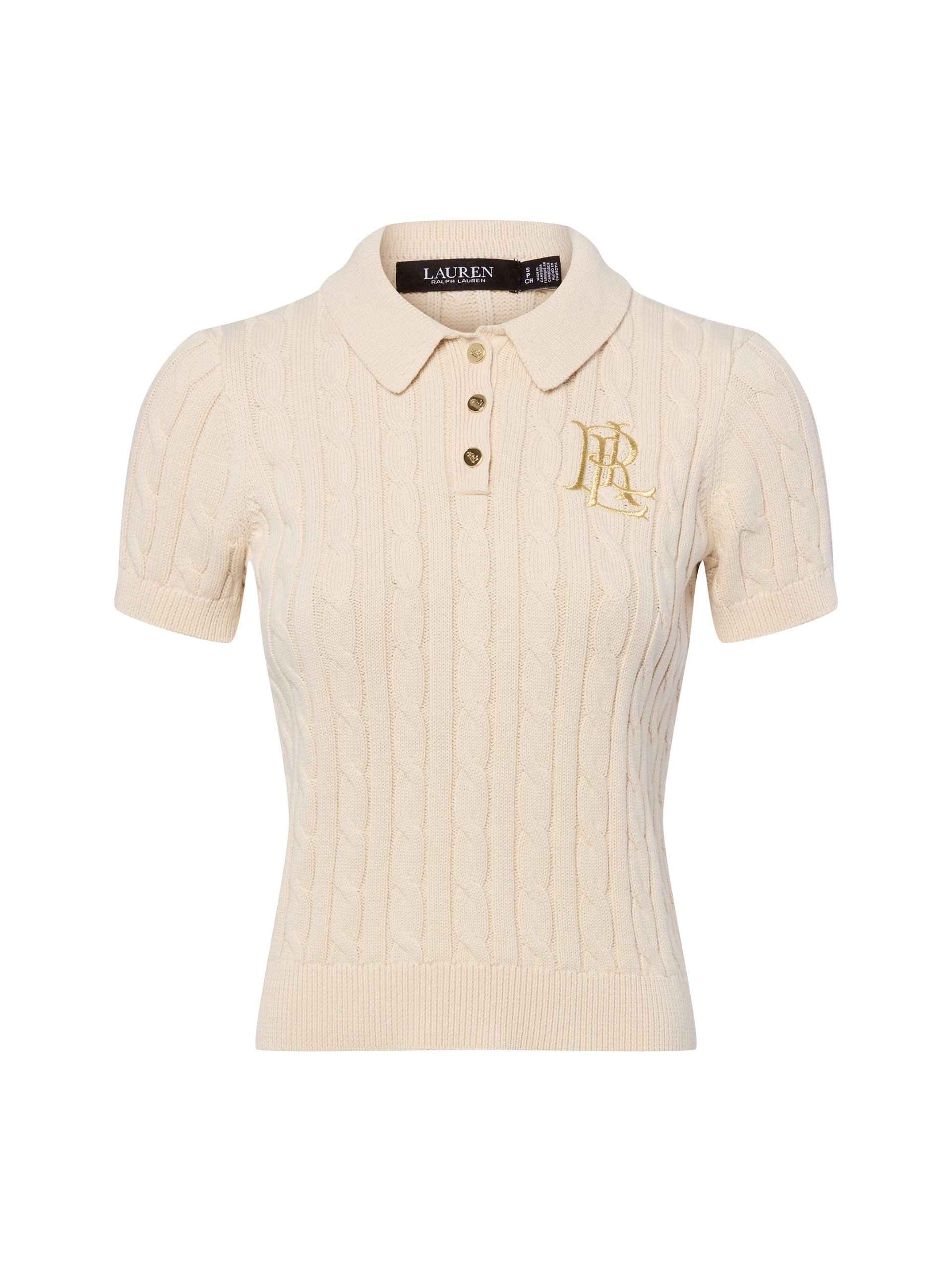 Lauren Ralph Lauren Sweter Kobiety Bawełna beżowy