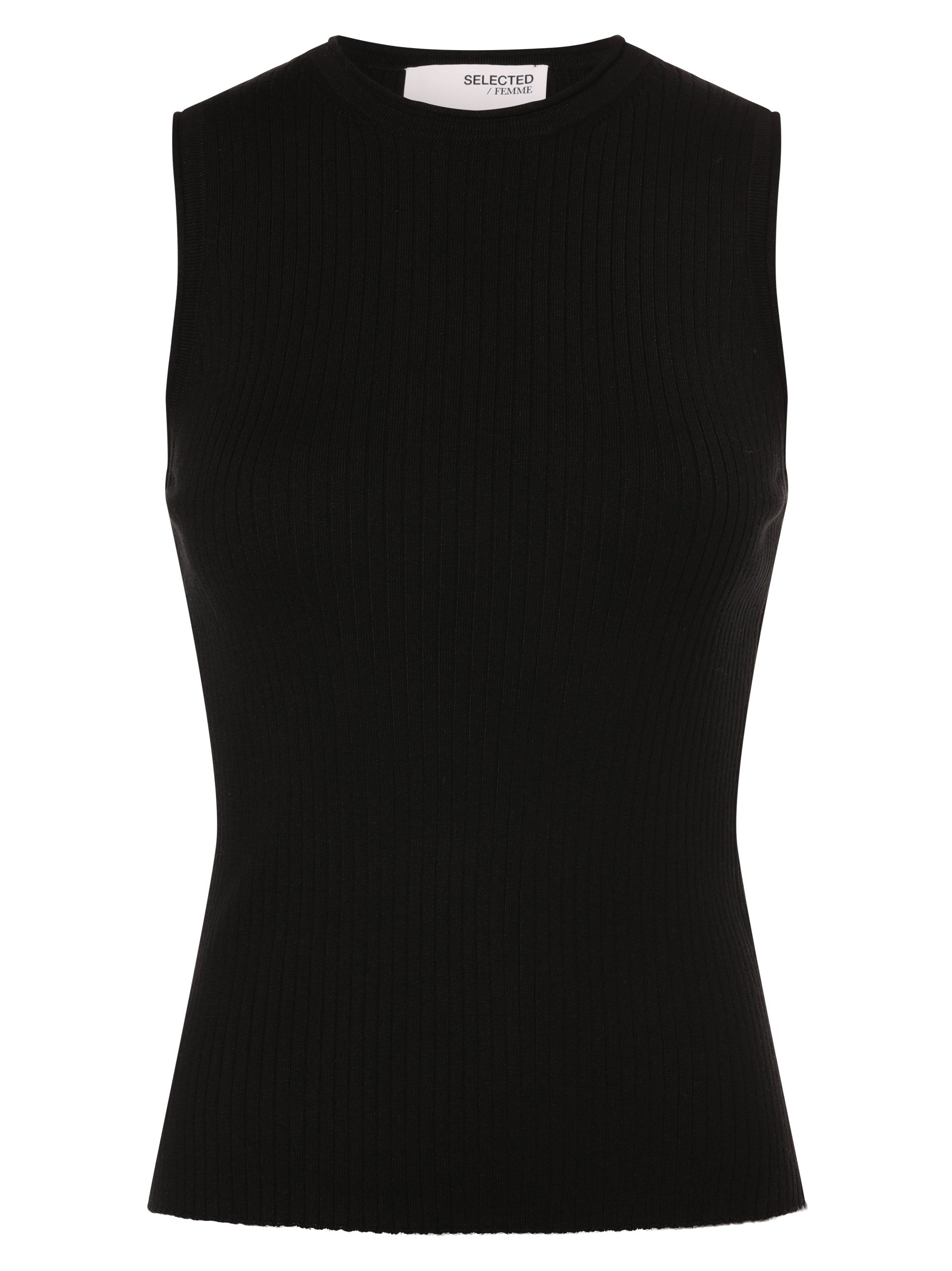 Selected Femme top z dzianiny - SLFLydia Kobiety drobna dzianina czarny