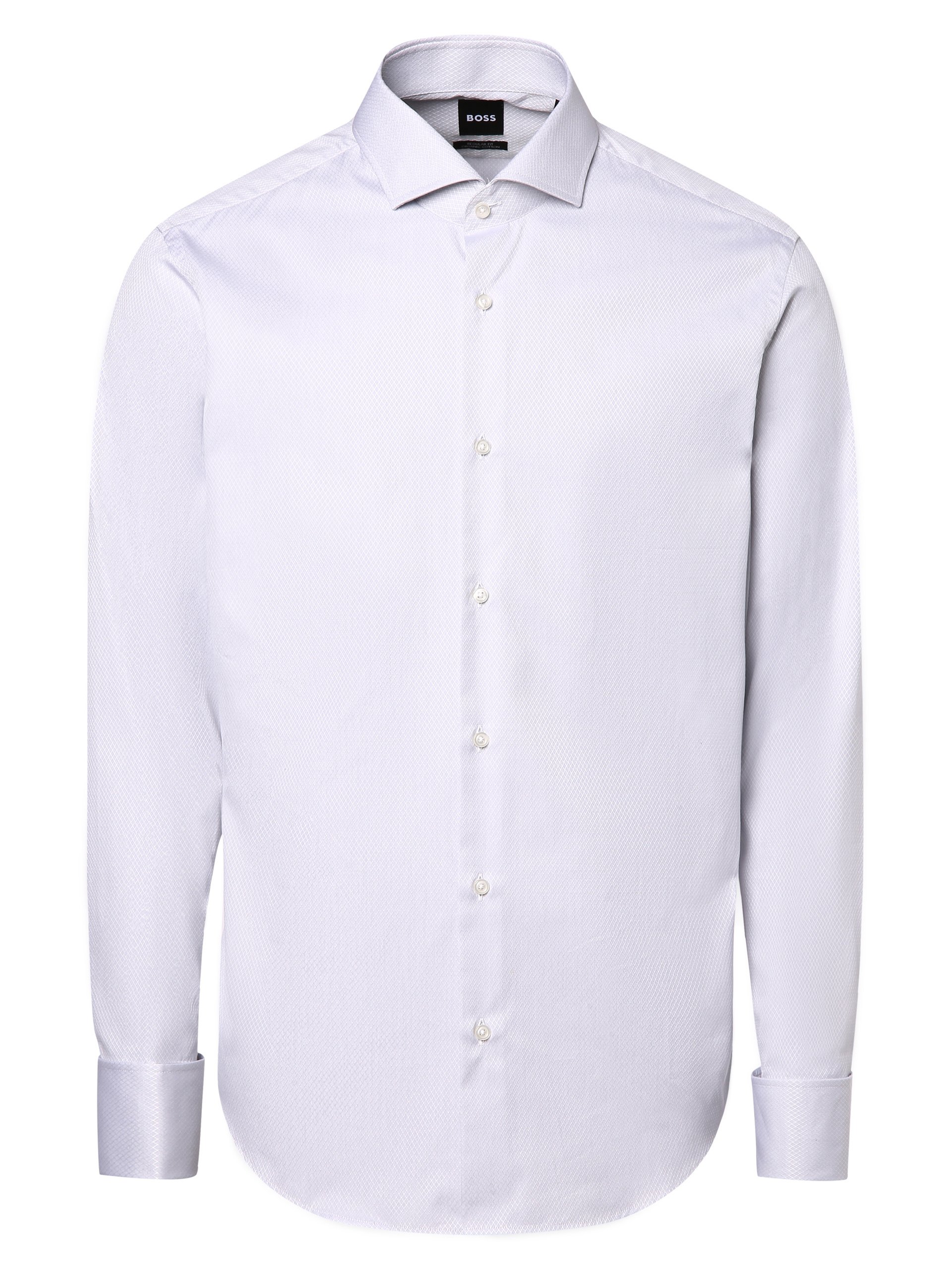 BOSS Koszula - H-JOE-spread-DC-214 Mężczyźni Regular Fit Bawełna szary
