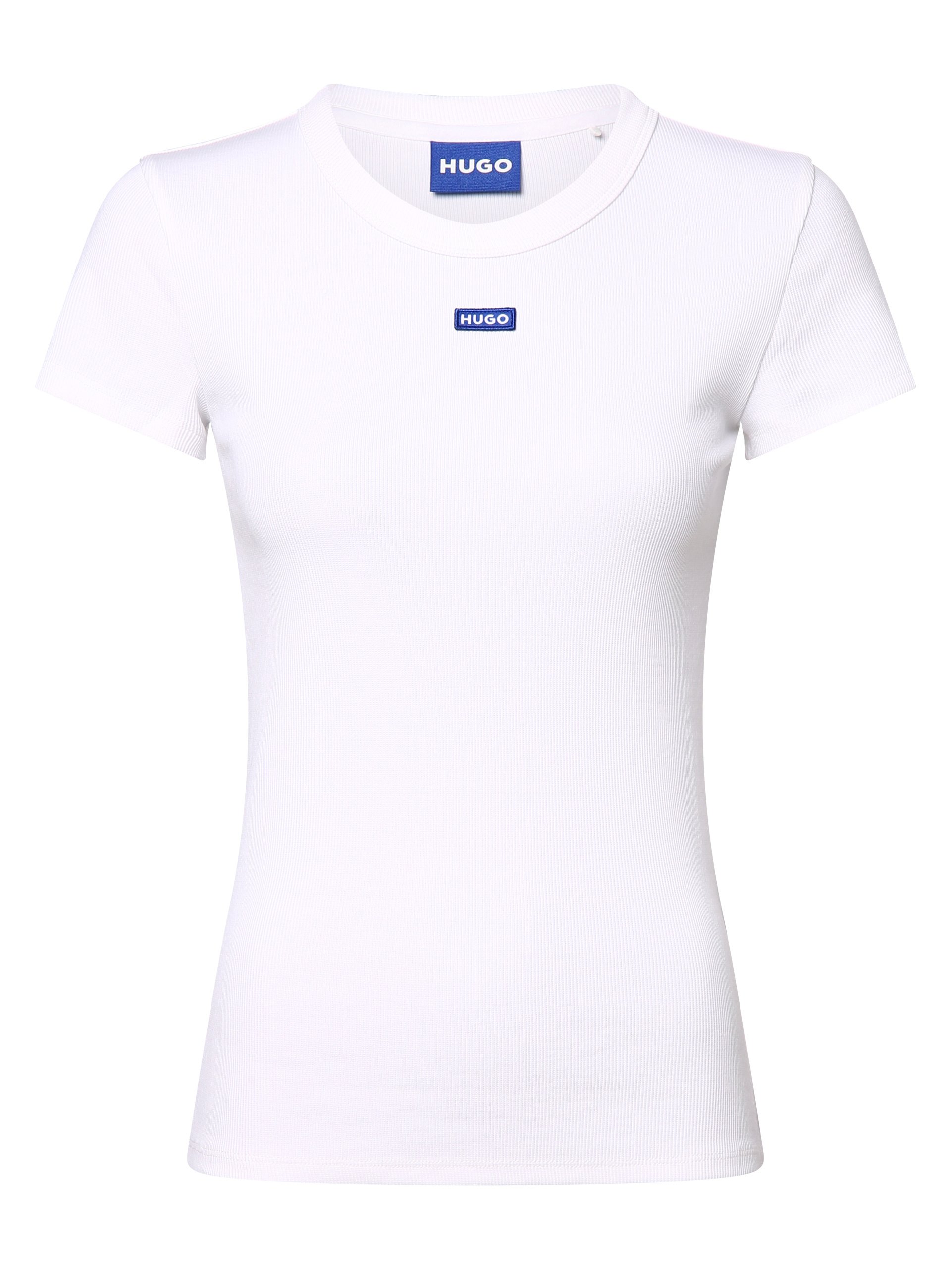 HUGO BLUE Koszulka - Easy Tee_B Kobiety Bawełna biały
