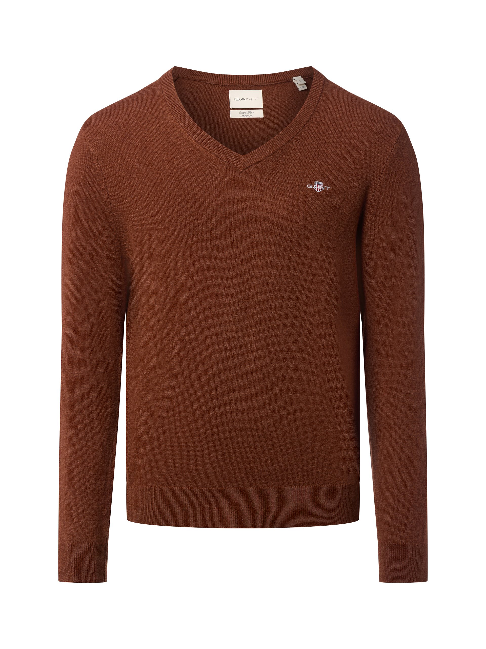 Gant sweter z dzianiny Mężczyźni brązowy