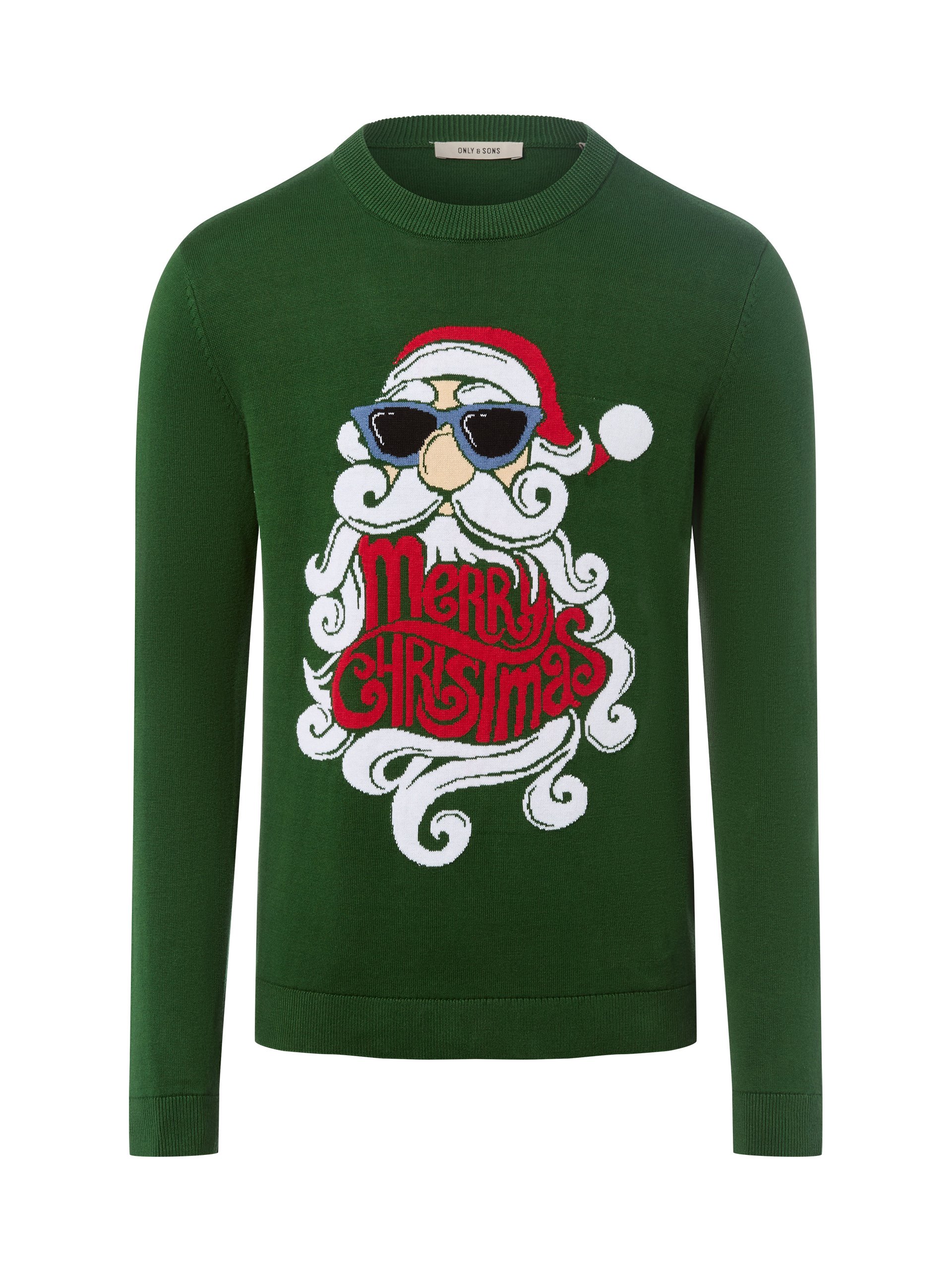Only&Sons sweter z dzianiny Mężczyźni Bawełna zielony