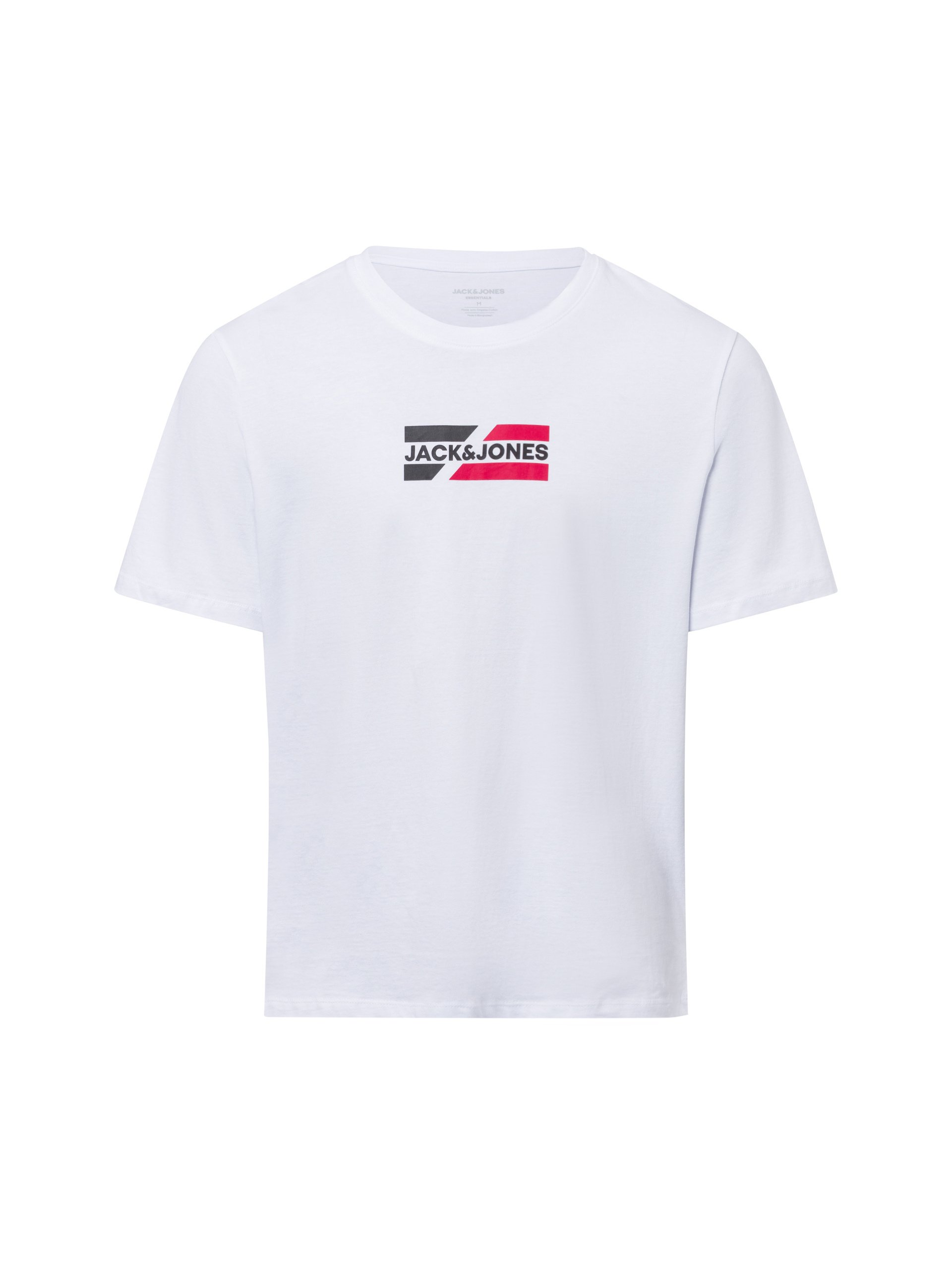 Jack & Jones Koszulka - JJEcorp Mężczyźni Bawełna biały
